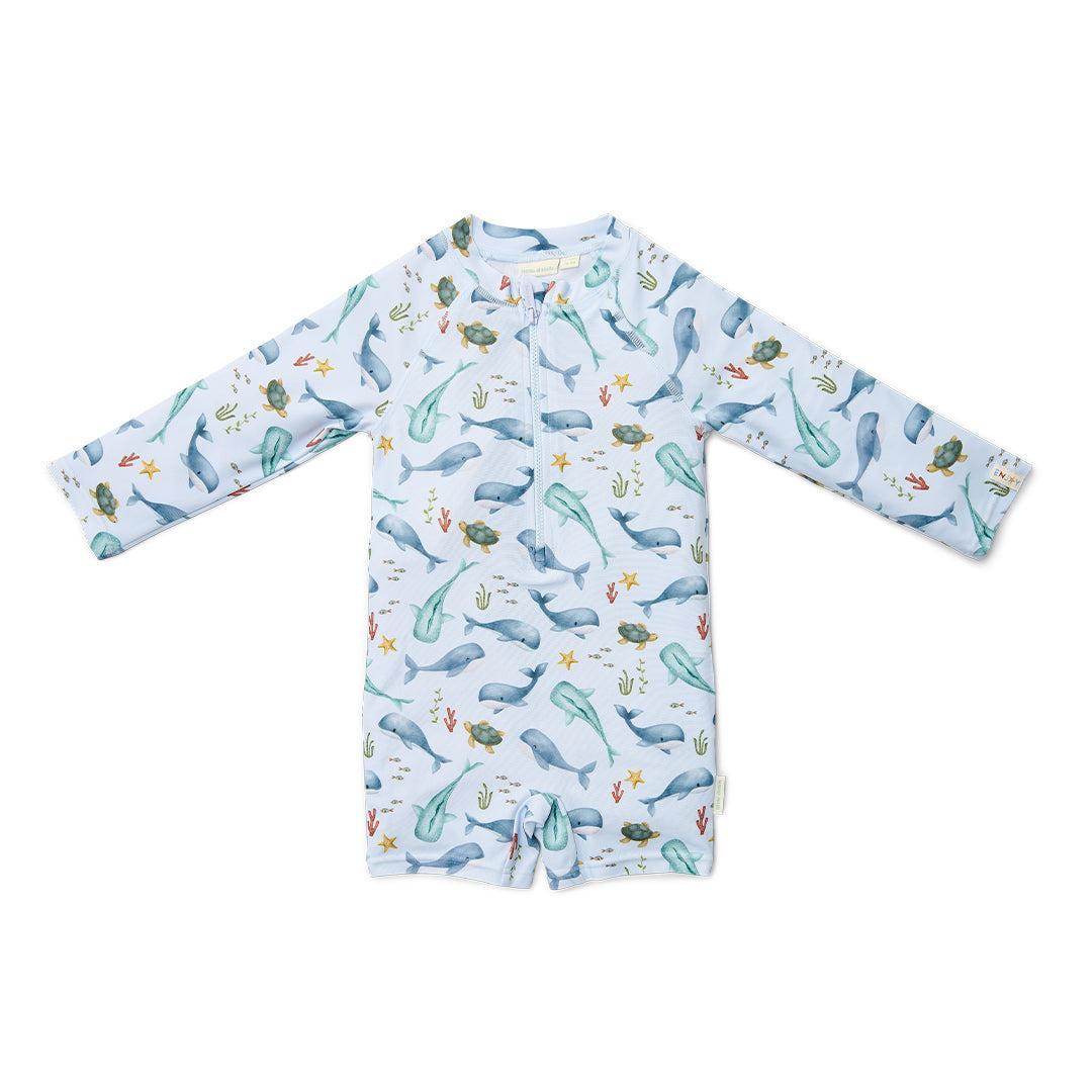  Little Dutch Swimsuit Long Sleeves - Ocean Sea Life Multicolour、mySite、merchandisen
