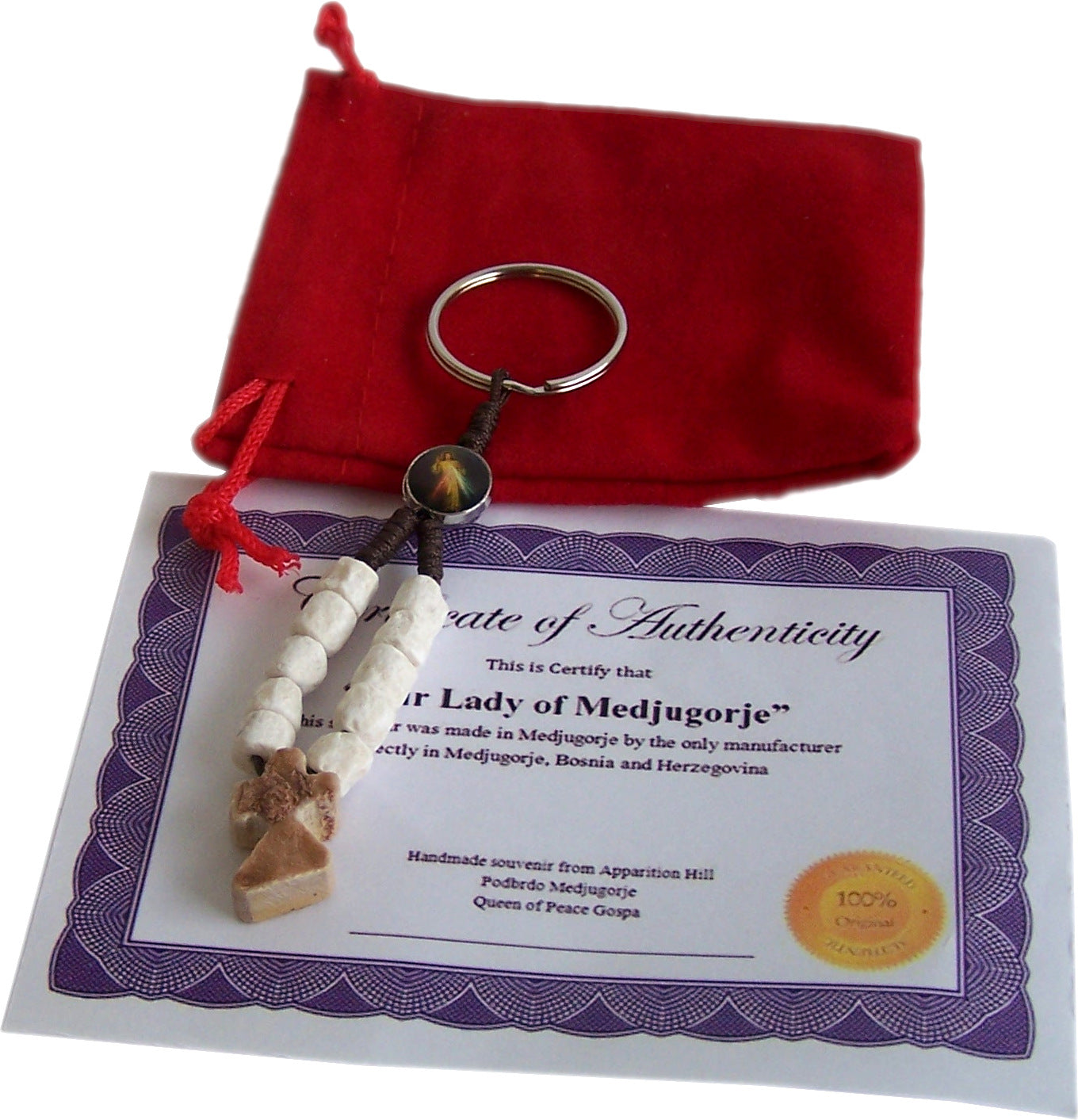 MEDJUGORJE - Rosary chaplet made from Apparation hill stones.、mySite、topwebapps