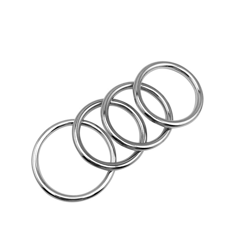 Come Closer Cock Ring Multi Set | Stainless Steel | Chrome、mySite、bottomscart