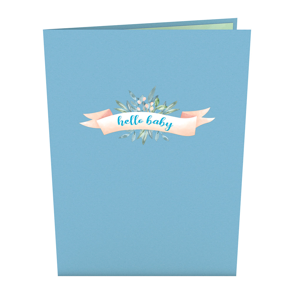 Blue Baby Carriage Pop-Up Card、mySite、solidvoid