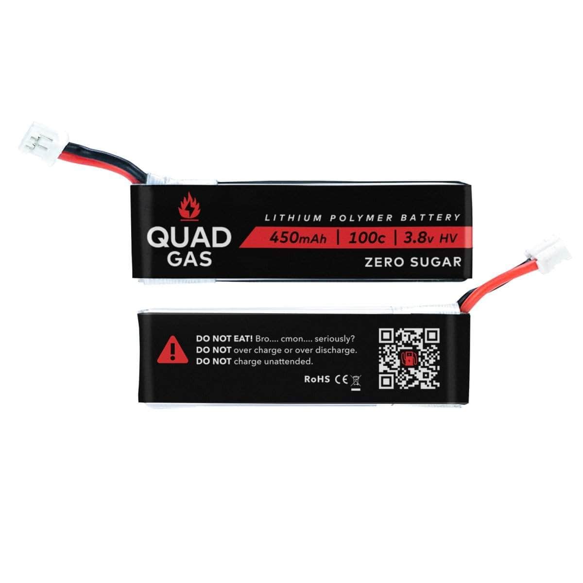  Quad Gas 1S 450mAh 100C Battery for Micro/Whoops (1pc) - Choose Connector、mySite、merchandisen