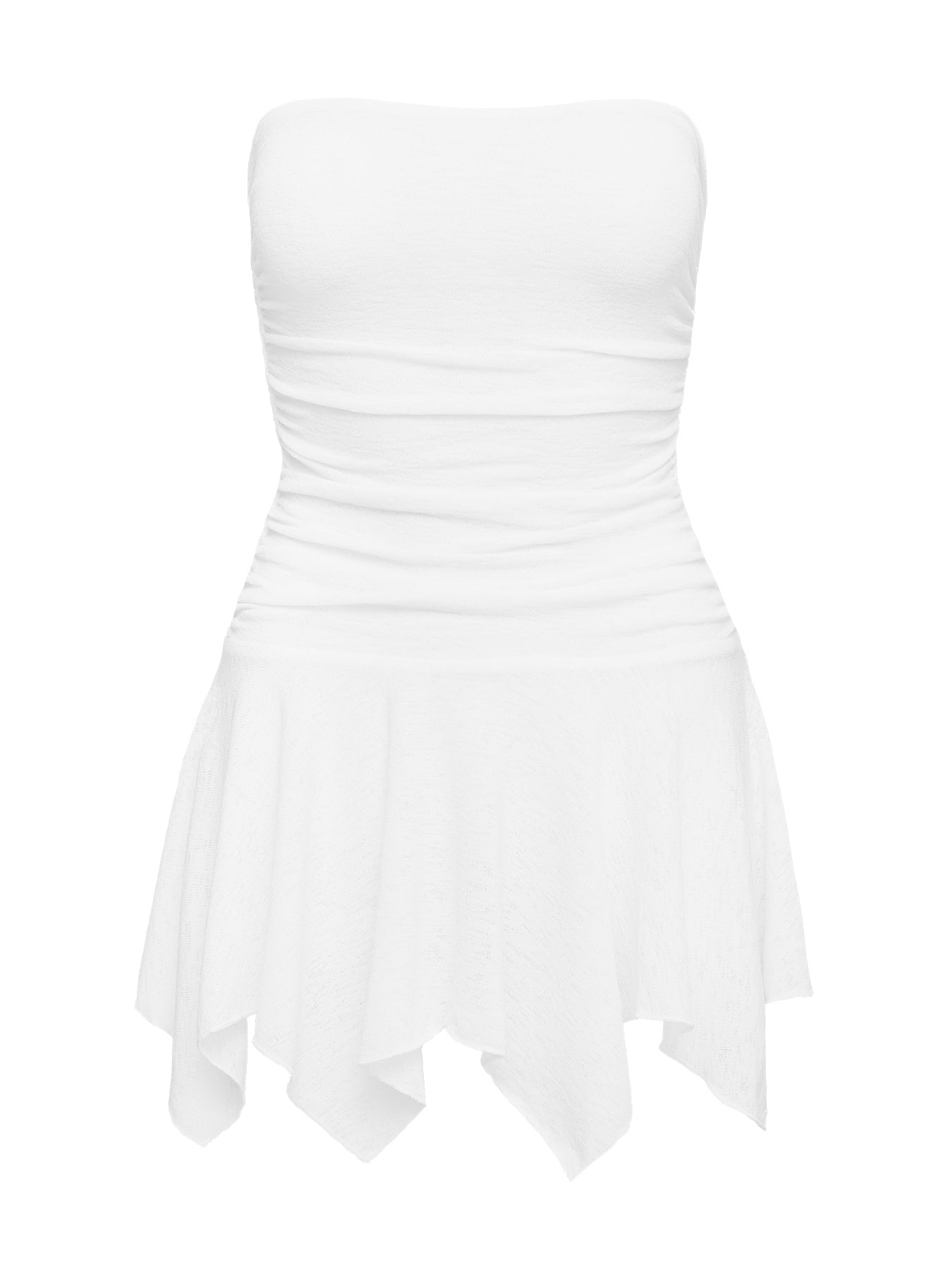 Minxie Strapless Playsuit White、mySite、solidvoid