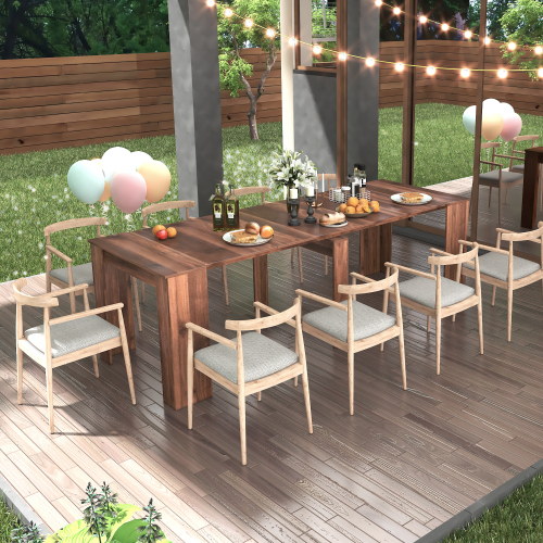 Multifunctional extendable console table、、casual