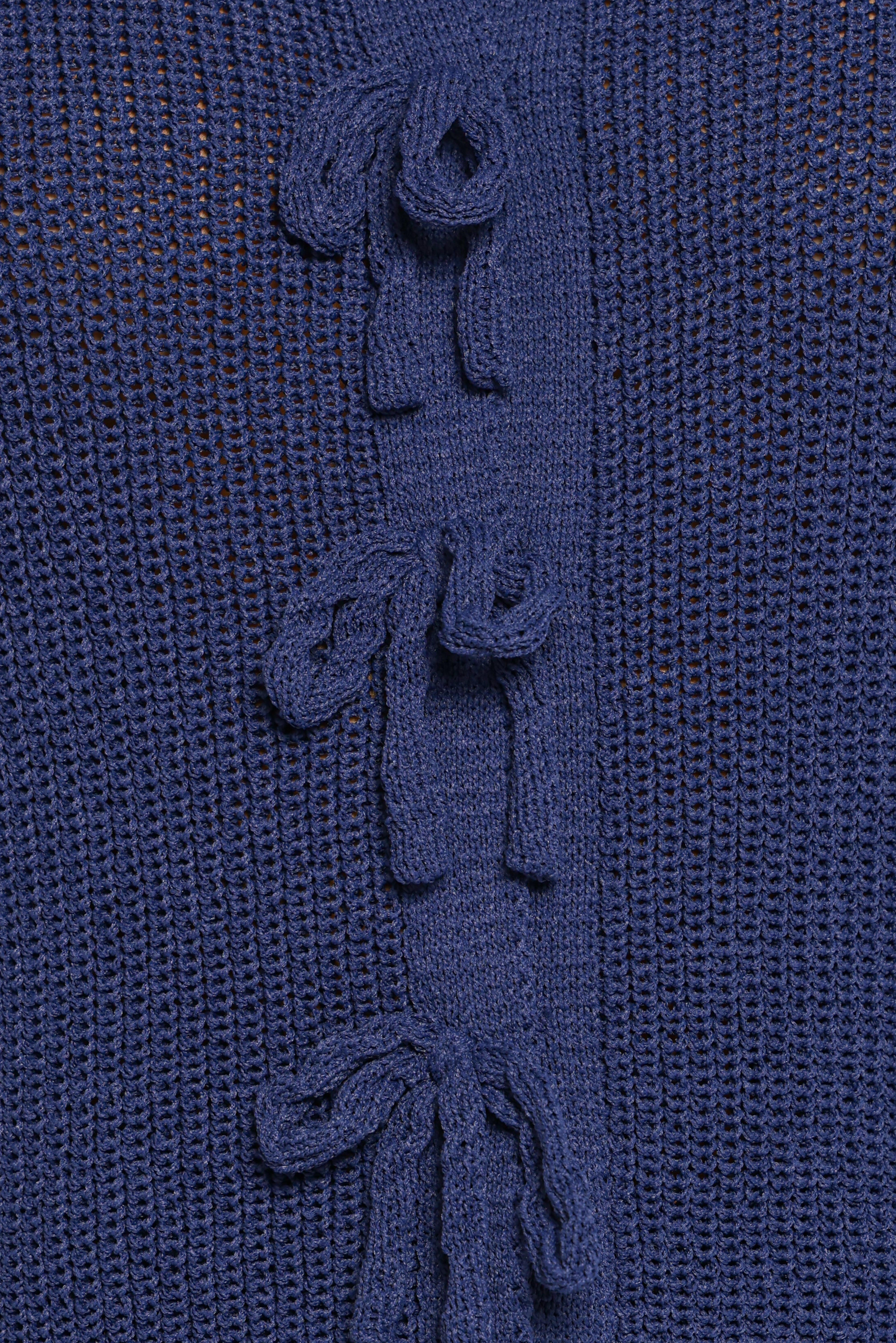  Gemma Short Sleeve Bow Cardigan - Navy、mySite、sugarbowlscore