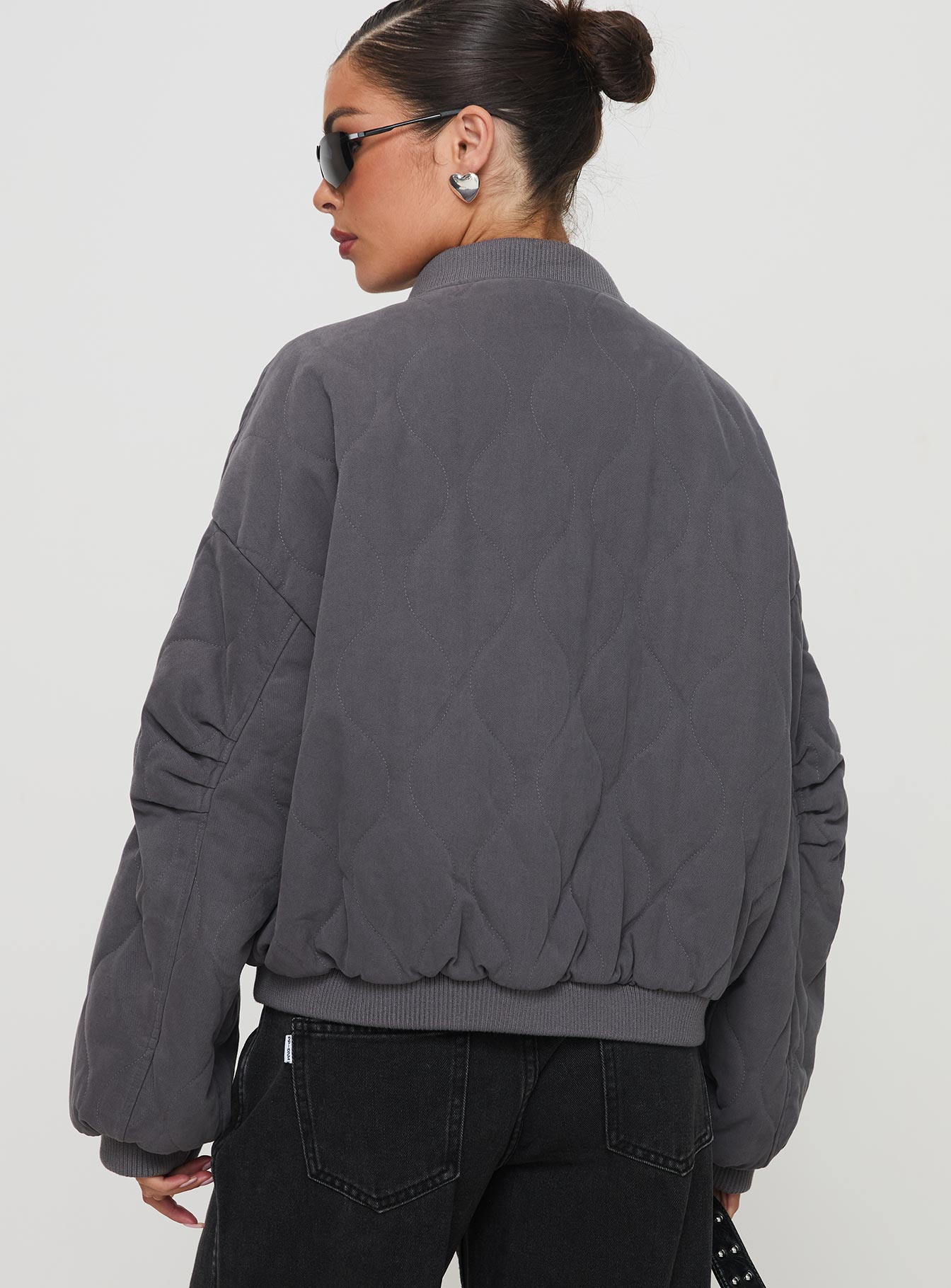 Stick Season Quilted Jacket Grey、mySite、solidvoid