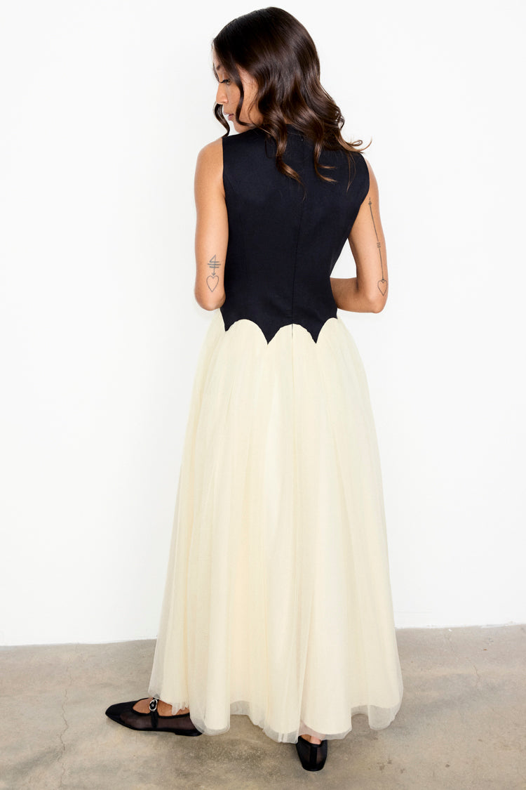 Black and Cream Monika Dress、mySite、solidvoid