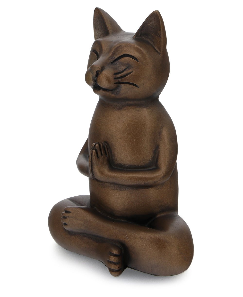 Zen Meditating Namaste Cat Statues、mySite、topwebapps