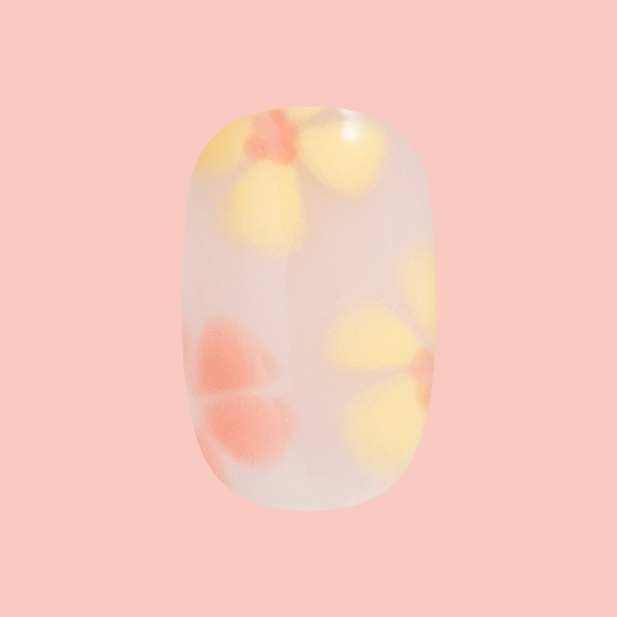 Blooming Floral - Press-On | Short | Squoval、mySite、solidvoid