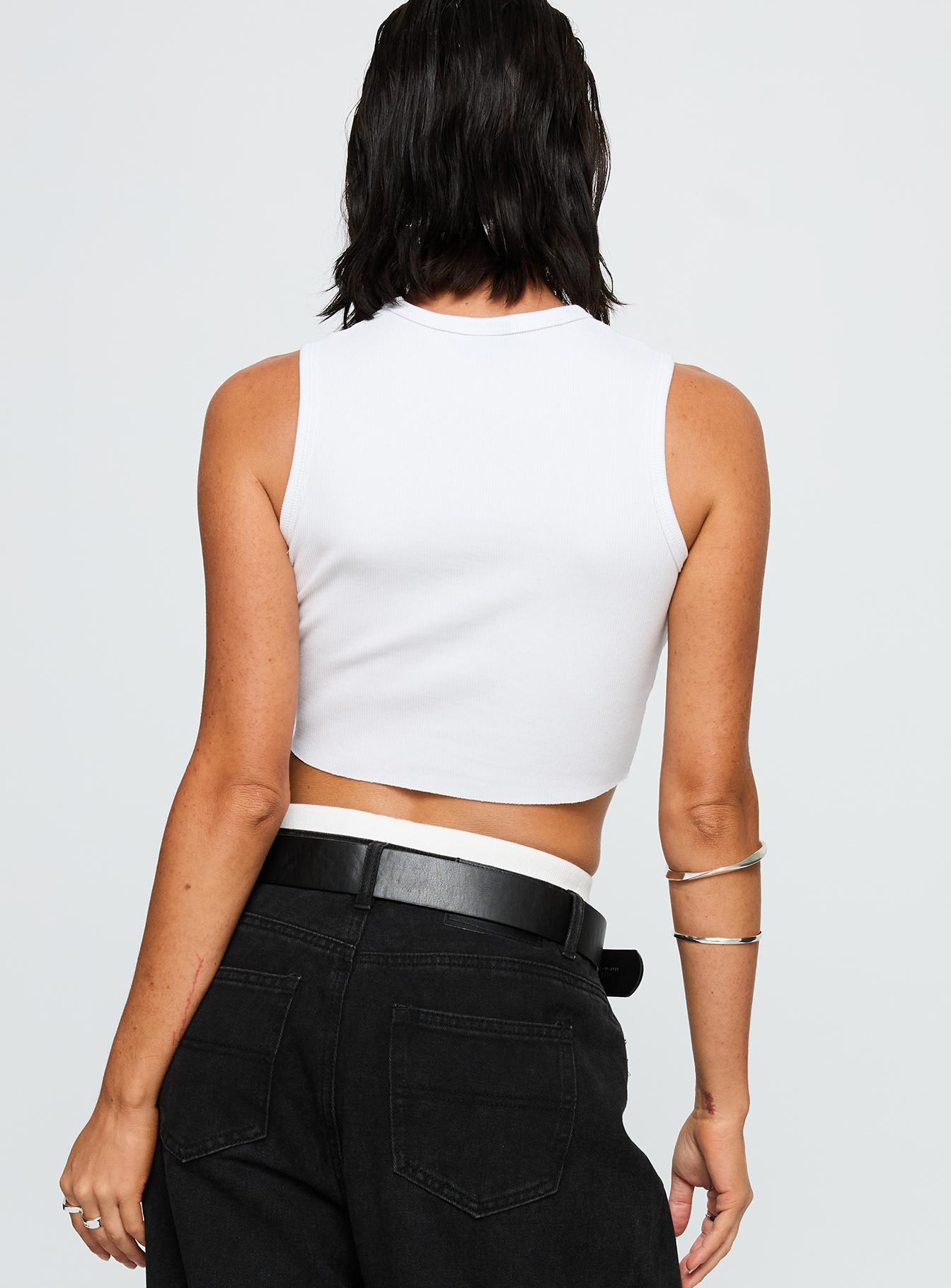 UCLA Cutoff Tank Top White、mySite、solidvoid