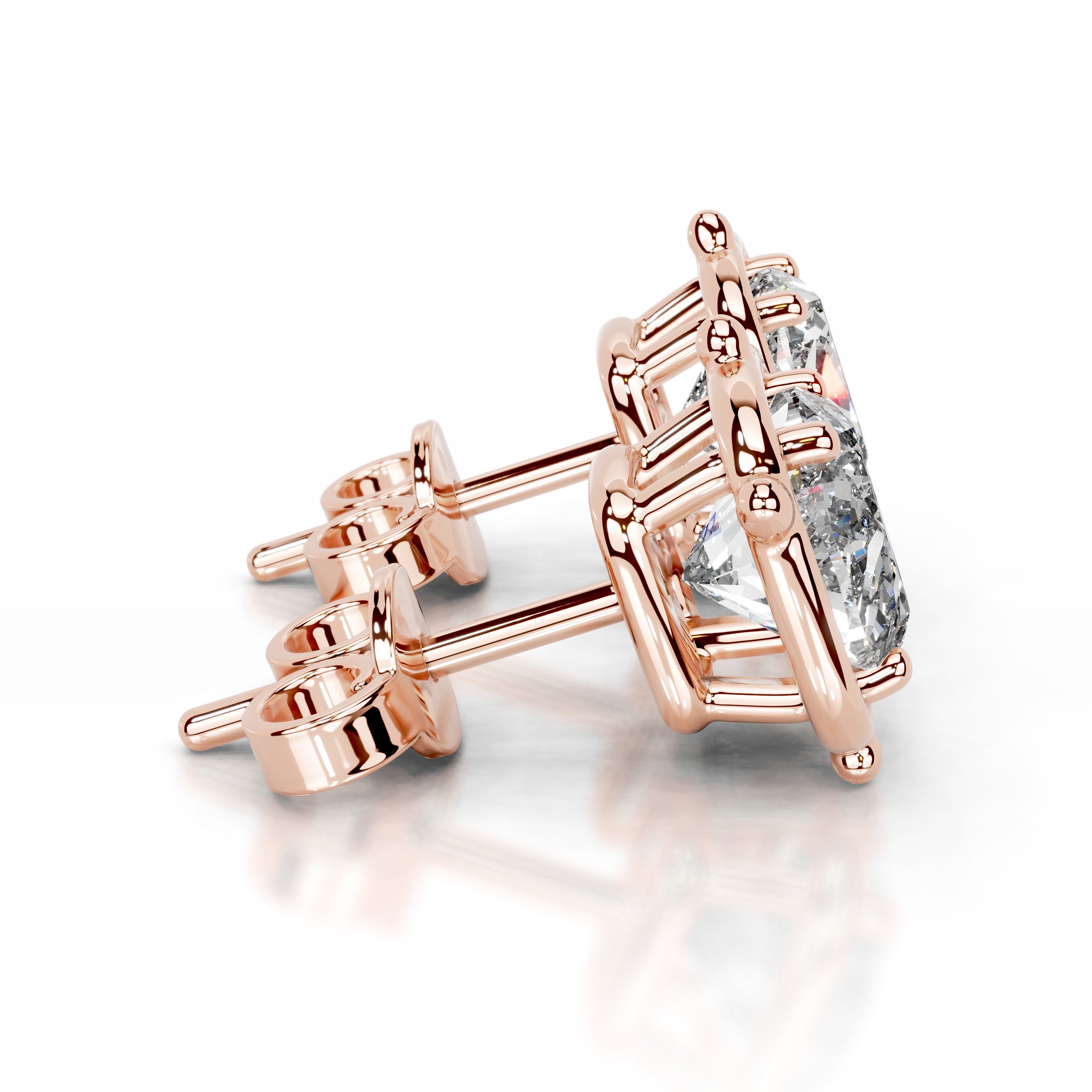 Rooted in Love Lab Grown Diamond Earrings - 14K Rose Gold、mySite、hinf8tx79