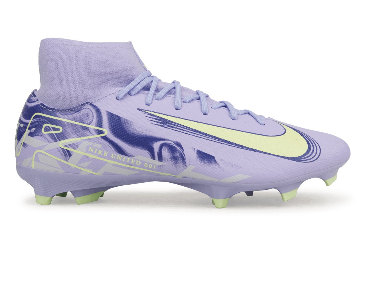 Nike Men's United Mercurial Superfly 10 Academy FG/MG Purple Agate/Barely Volt、mySite、bottomscart