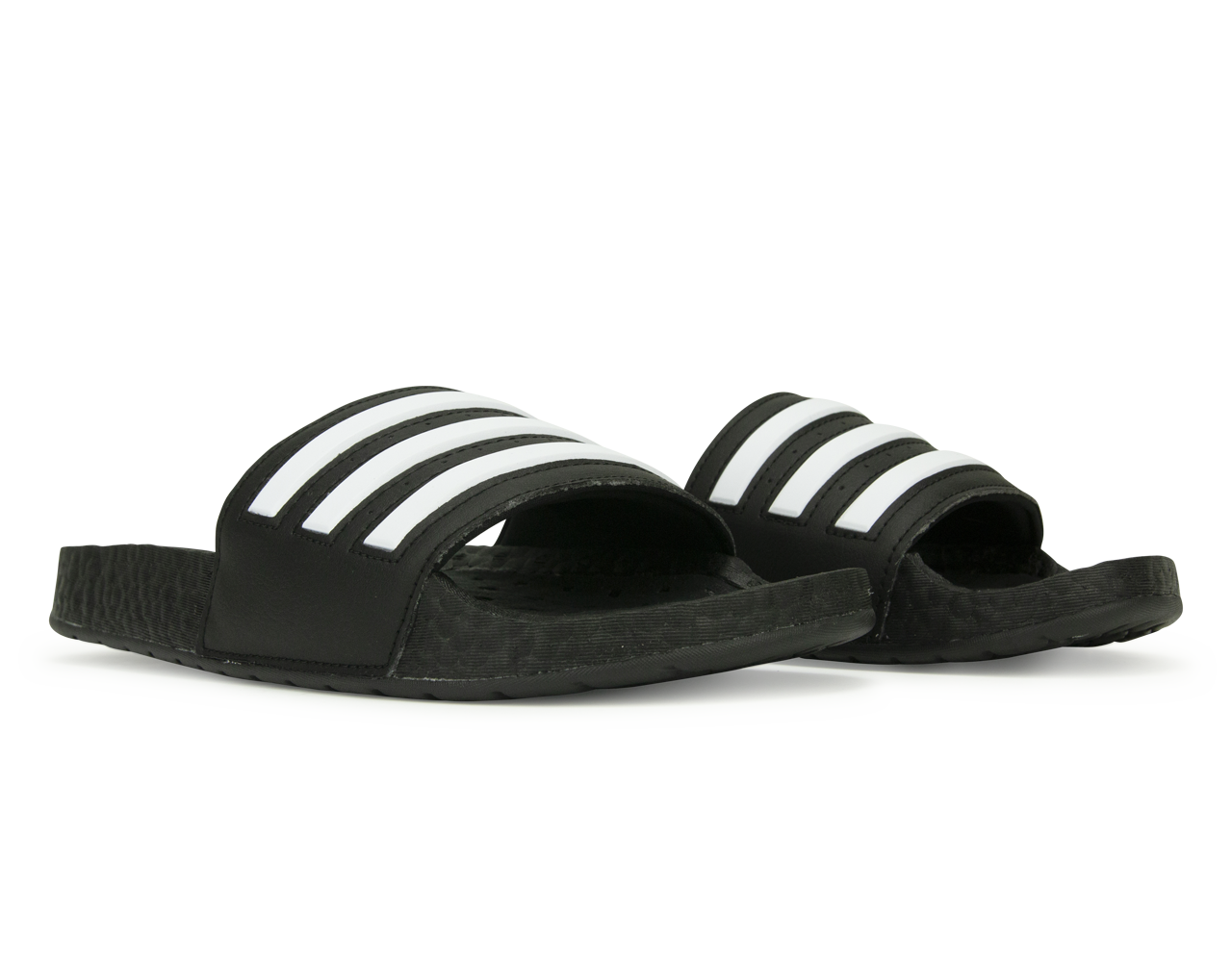 adidas Men's Adilette Boost Sandals Black/White、mySite、noshort