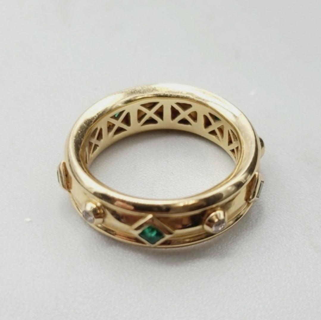 David Yurman Modern Renaissance Ring 鈥?Emeralds & Diamonds、mySite、hinf8tx79