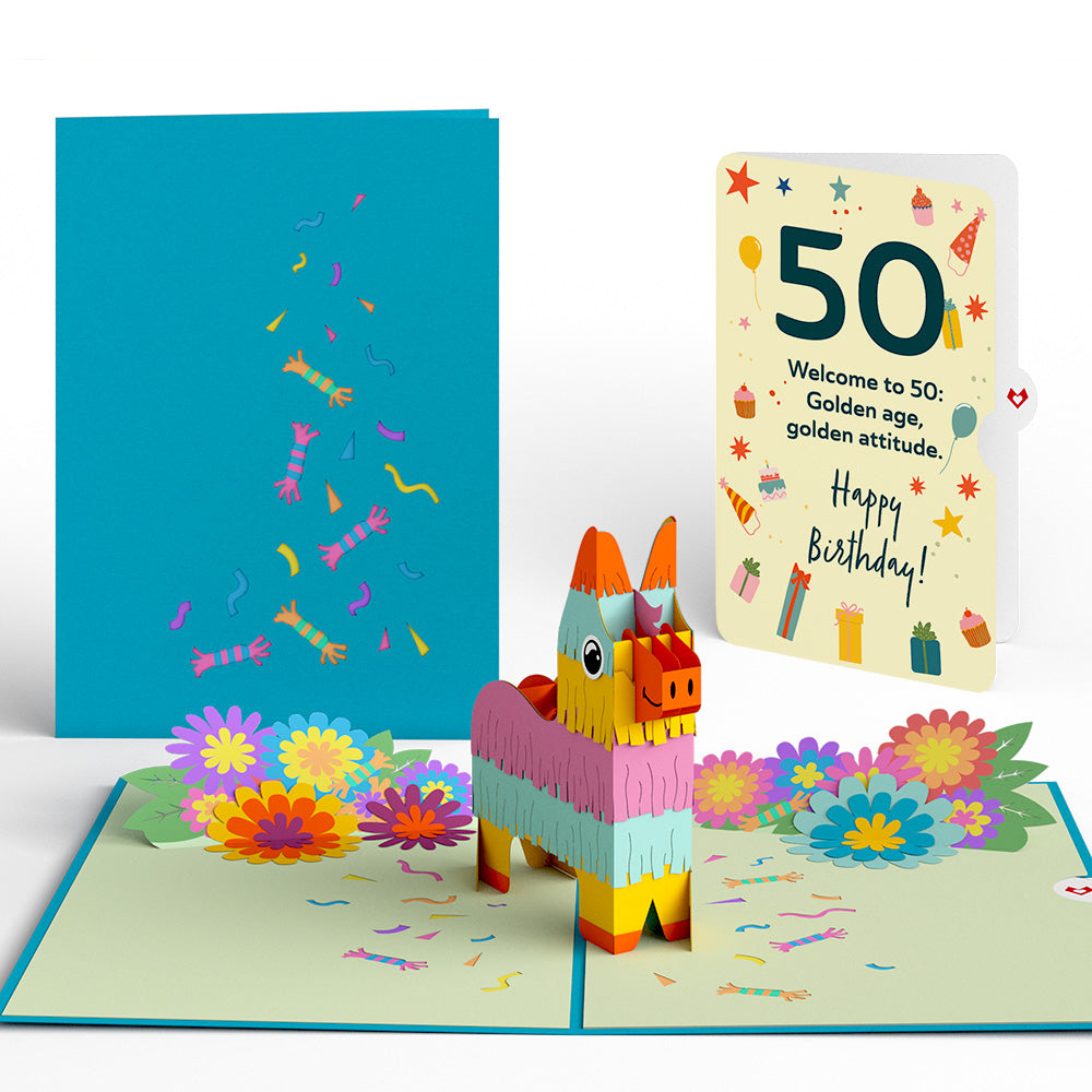 Pinata 50th Birthday Pop-Up Card and Sentiment Set、mySite、solidvoid