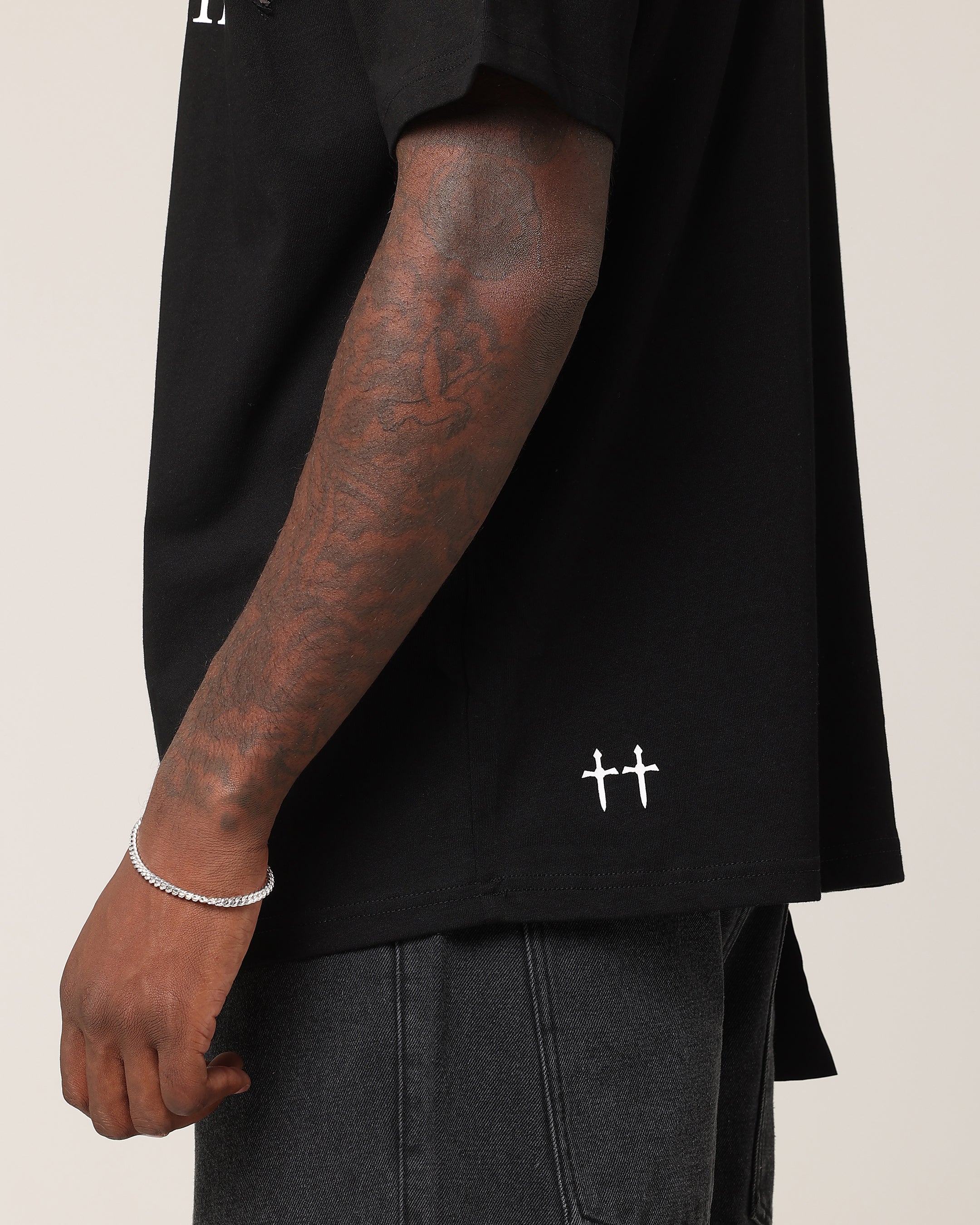 Saint Morta Crossfire Boxy T-Shirt Black、mySite、zt4zffjzw