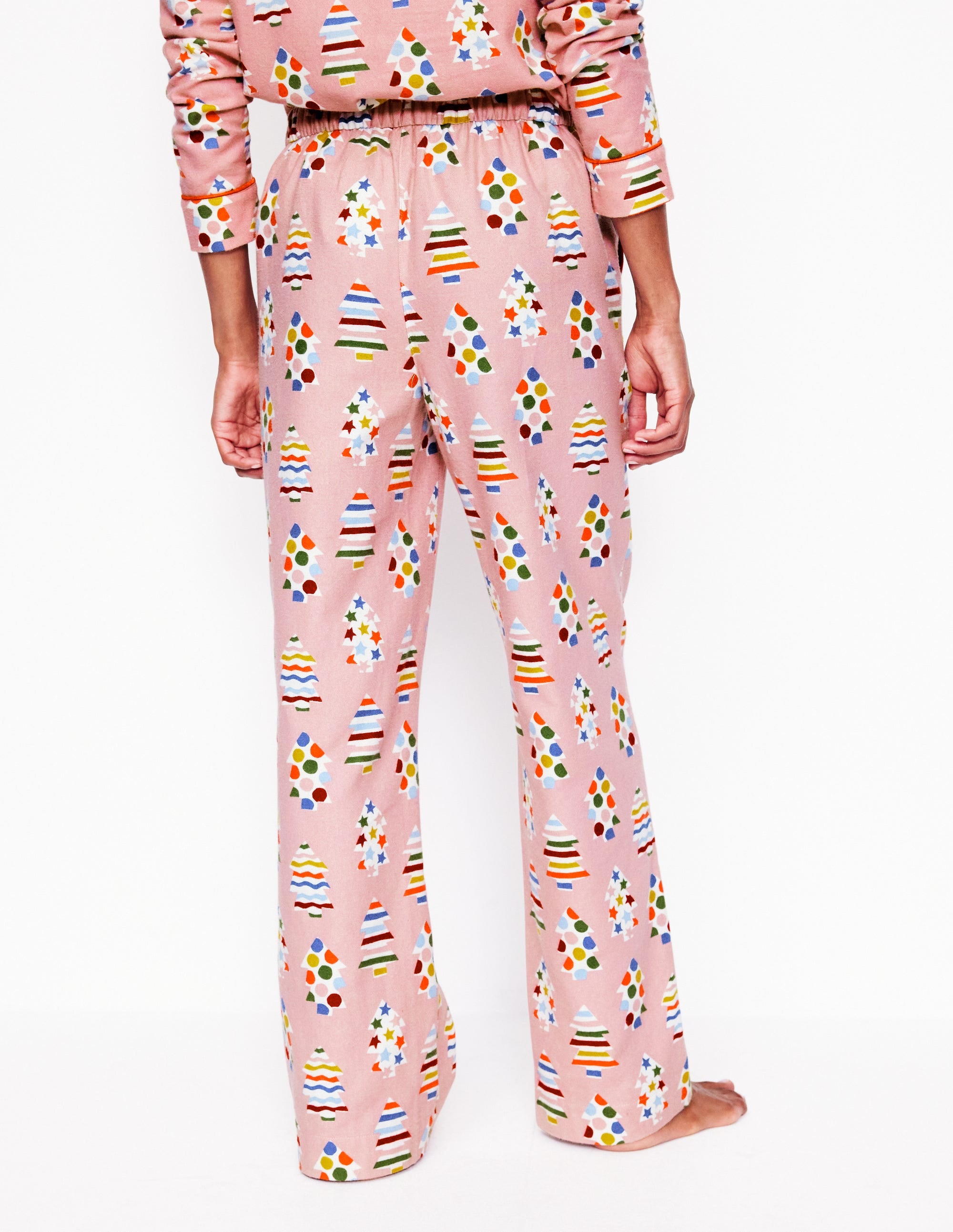  Brushed Cotton Pajama Pants-Quartz, Christmas Trees、mySite、ashleygrahame