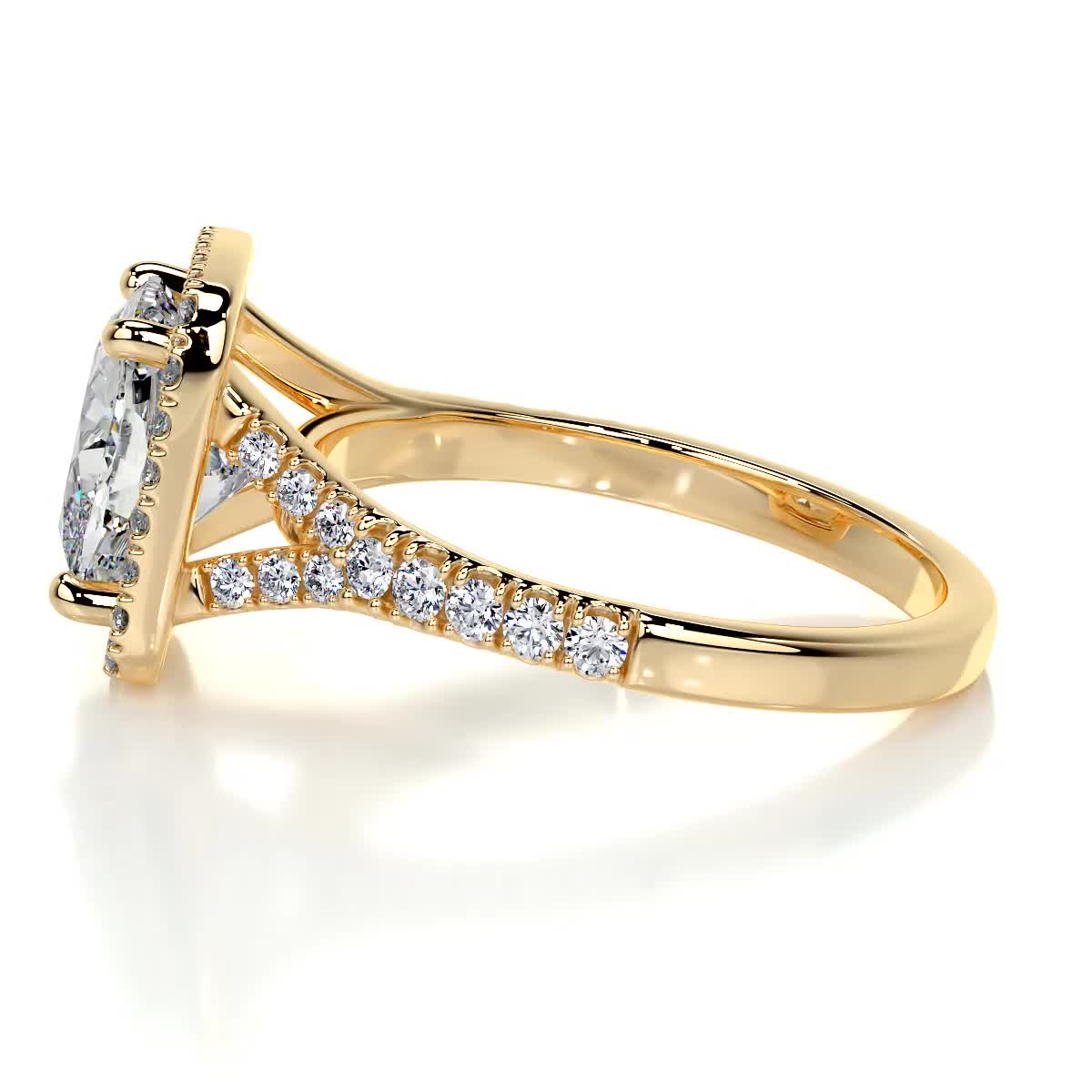 Luciana Lab Grown Diamond Ring -18K Yellow Gold、mySite、hinf8tx79