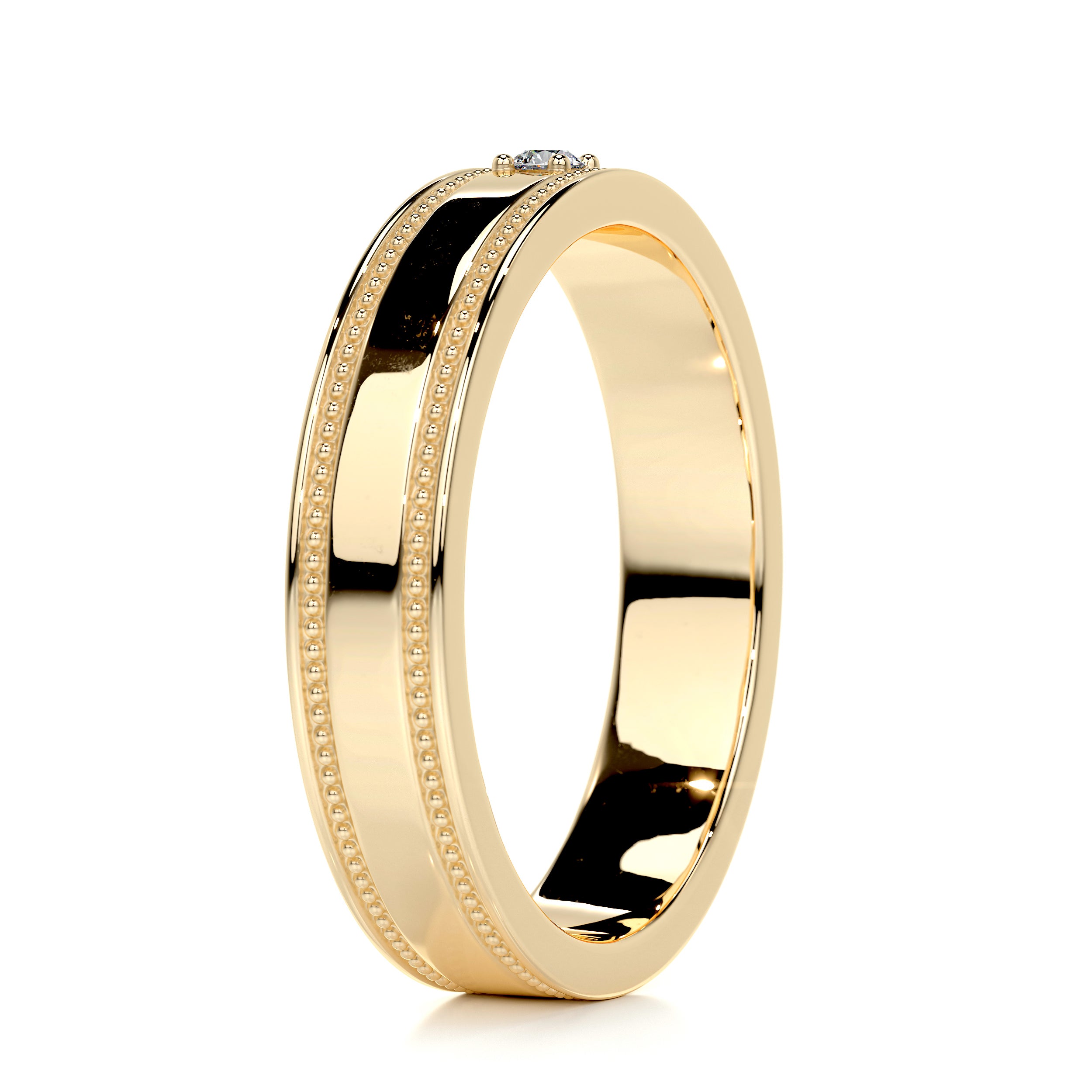 Sherry Diamond Wedding Ring (0.02 Carat) -18K Yellow Gold、mySite、hinf8tx79