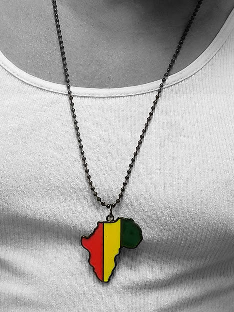 Map of Africa-Ghanaian Necklace-DPJMPGH01、mySite、solidvoid