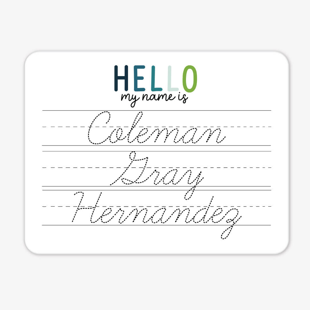  Kids Personalized Whiteboard | Hello My Name Is - All Boy、mySite、layawaytickets