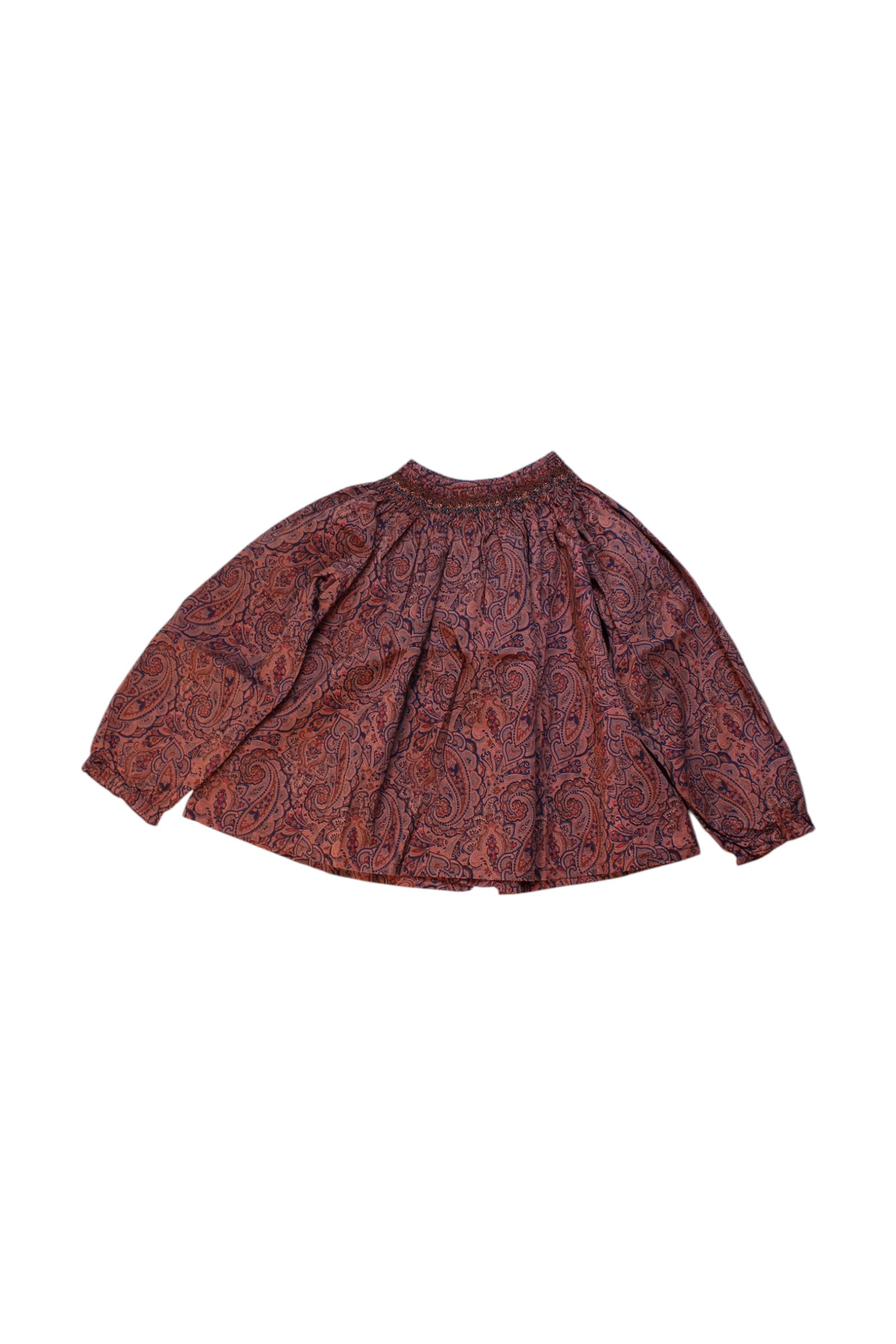 Bonpoint Paisley Long Sleeve Blouse Size 3T、mySite、g9winljtr