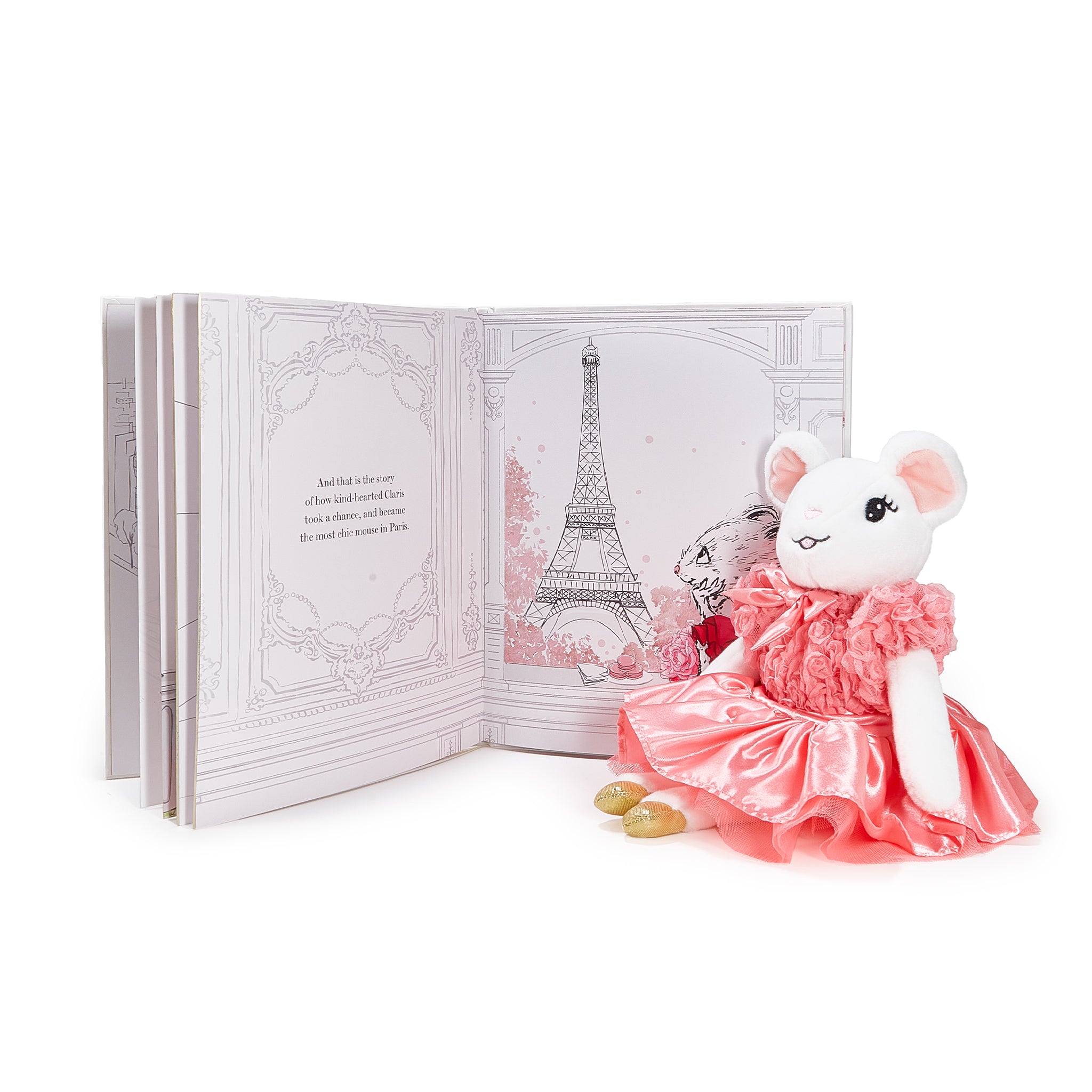 Claris The Mouse: The Chicest Mouse In Paris & Pink Plush Book Bundle、mySite、g9winljtr