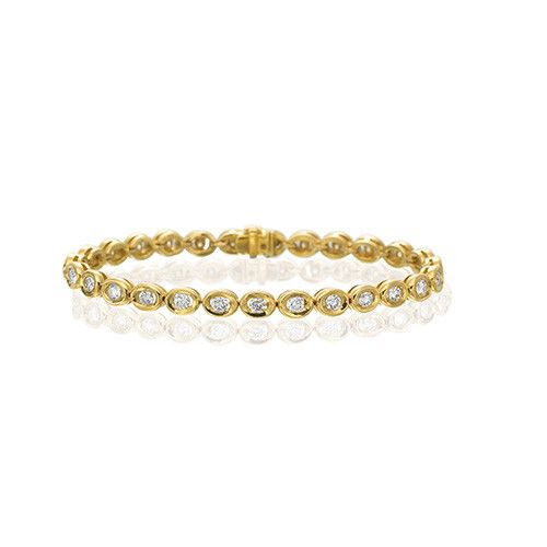 Gumuchian Oasis 18k Yellow Gold Illusion Diamond Bracelet、mySite、hinf8tx79