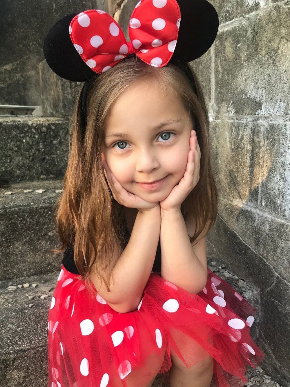 Red Polka Dot Mouse Headband Ears, Kid or Adult Size Costume Accessories、mySite、camillekostekn