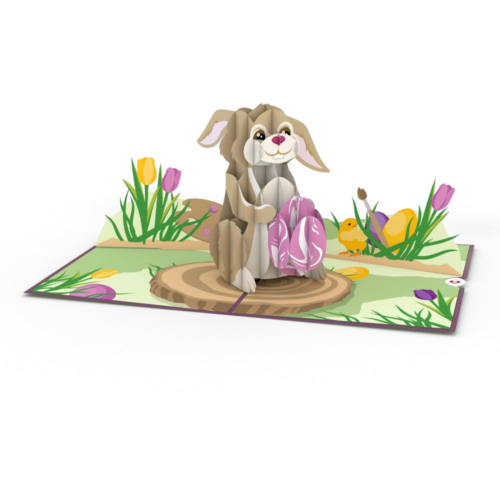 Easter Bunny with Egg Pop-Up Card、mySite、solidvoid