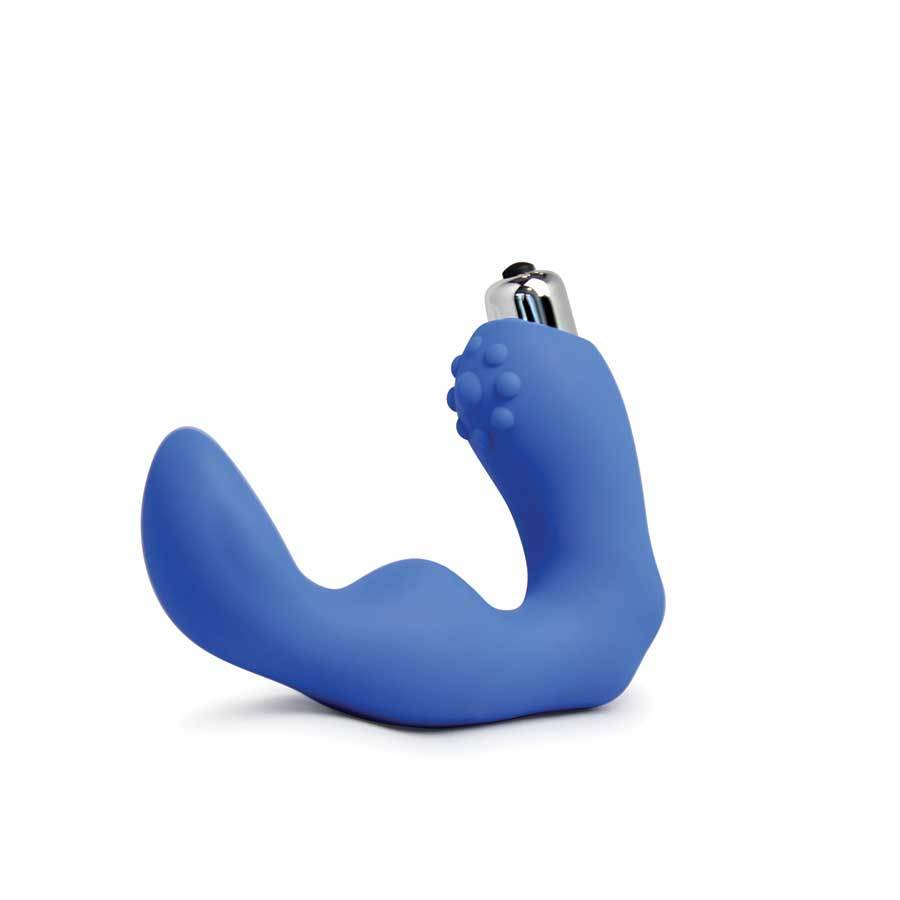 Perfect Fit Vibrating Prostate Massager Blue for Men、mySite、bottomscart