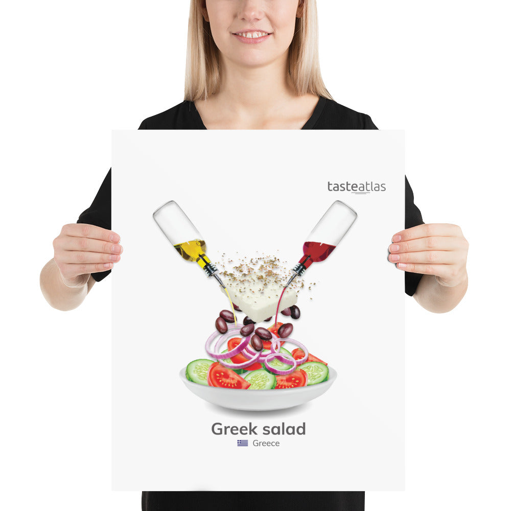 Greek Salad Poster (in)、mySite、camillekostekn