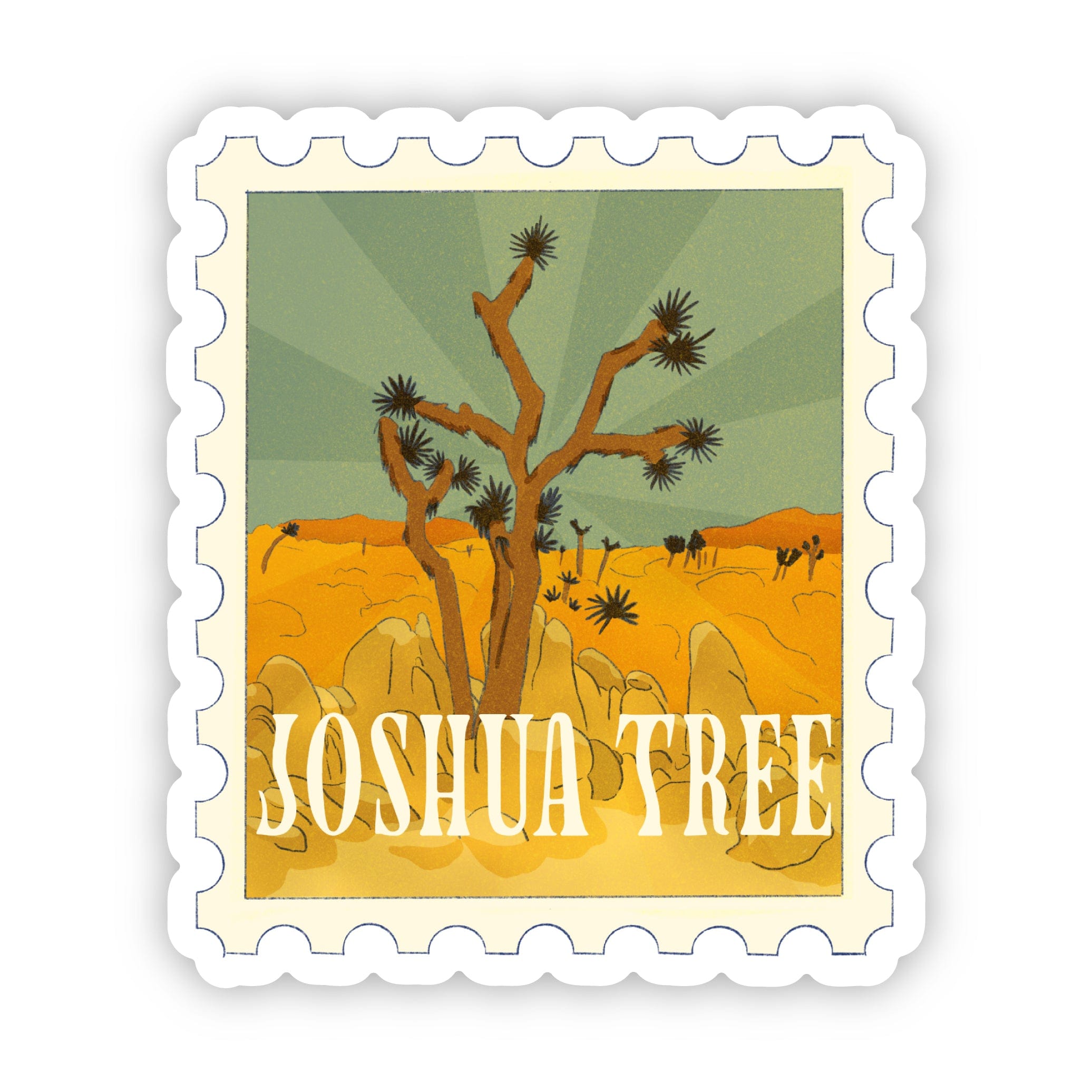  Joshua Tree Stamp Sticker、mySite、ghnorth