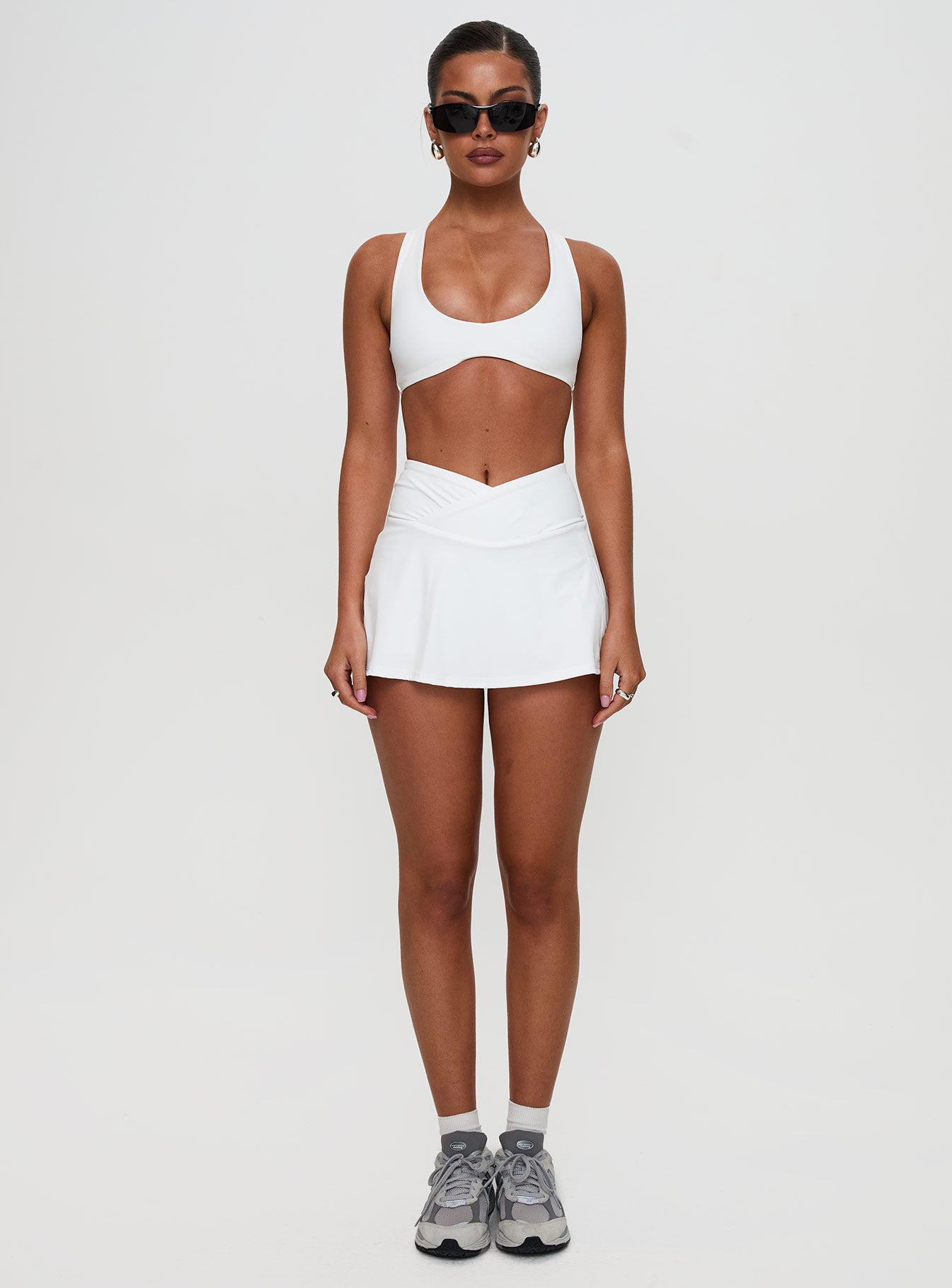 With Purpose Active Skort White、mySite、solidvoid