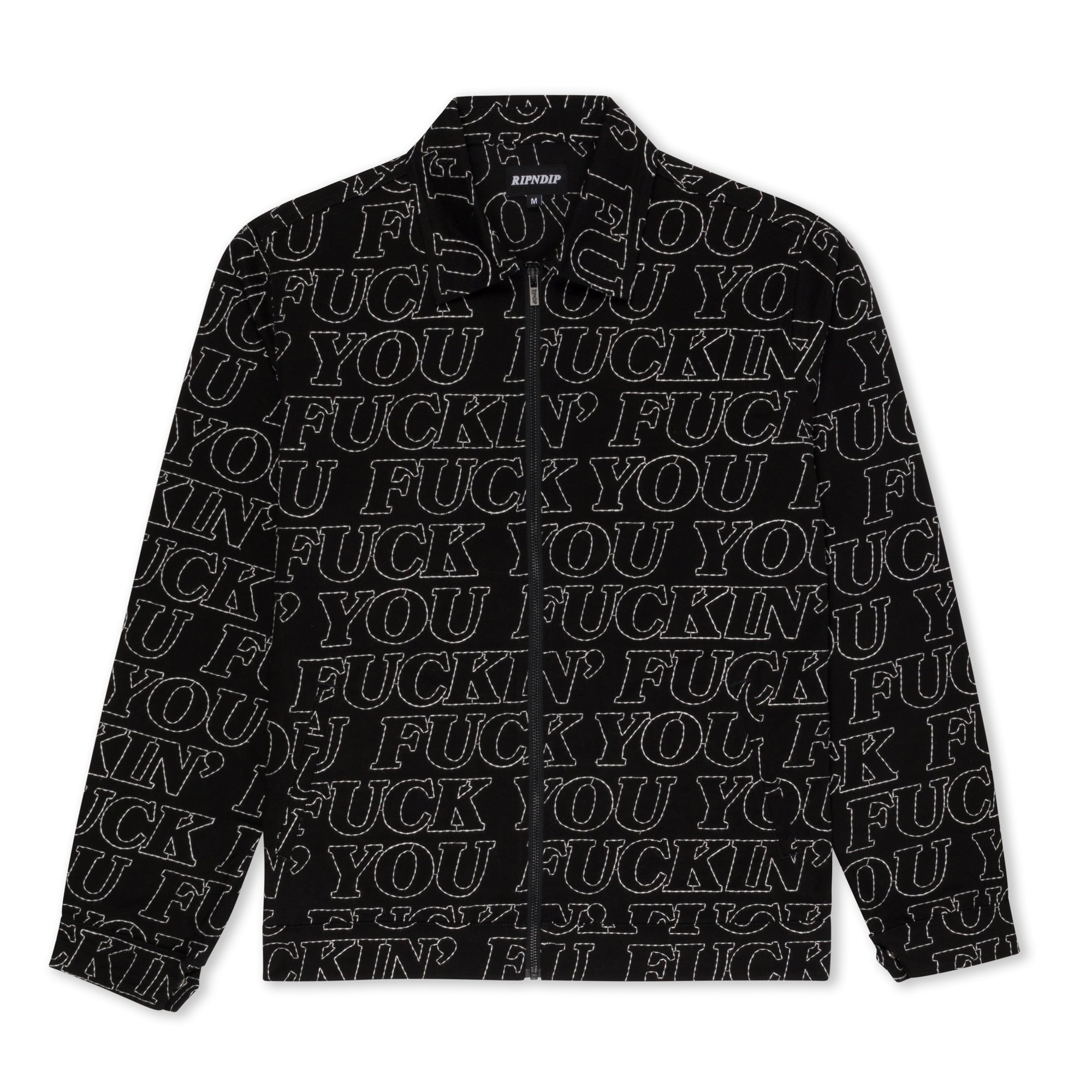  Fuckin Fuck Quilted Work Jacket (Black)、mySite、merchandisen