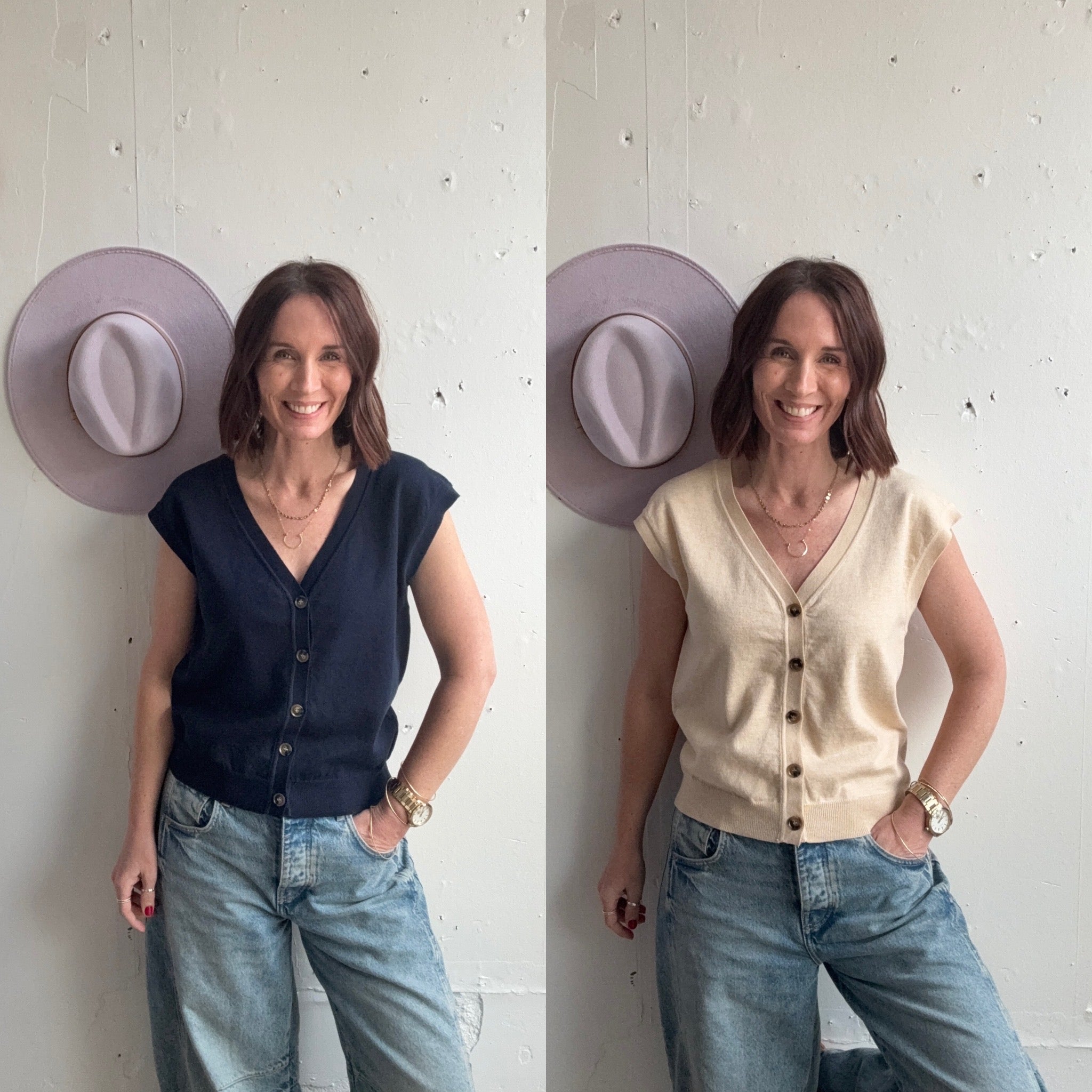 Sierra’s V-Neck Button Down、mySite、garagedoors4me