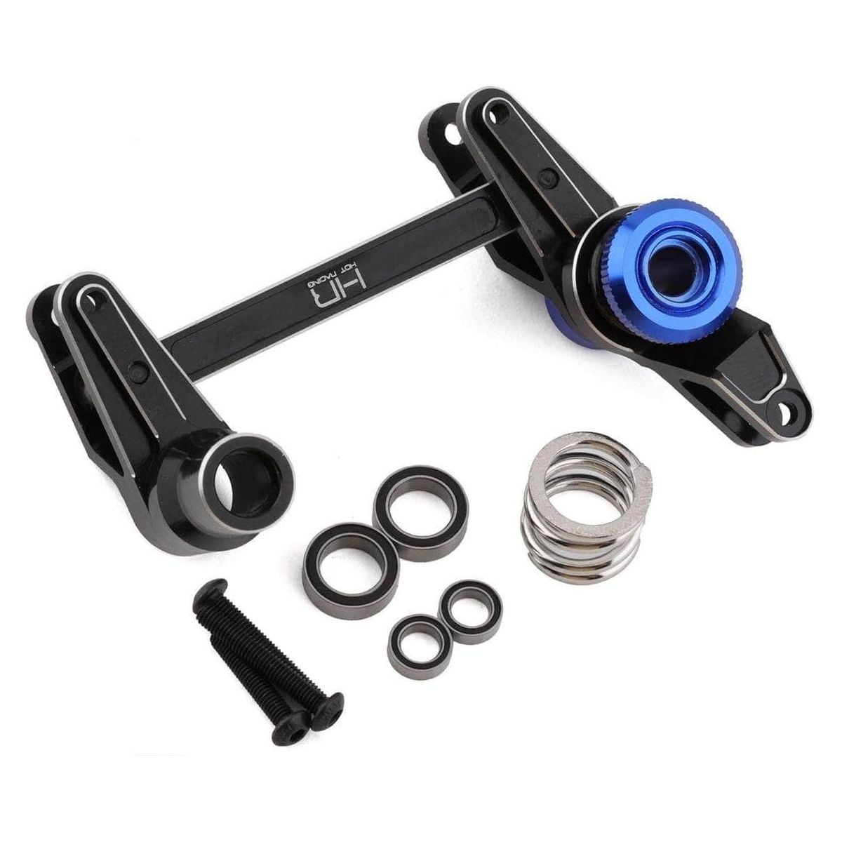 HRAMXX48M01, Hot Racing Traxxas Maxx Aluminum Servo Saver Steering Bellcrank Set、mySite、merchandisen