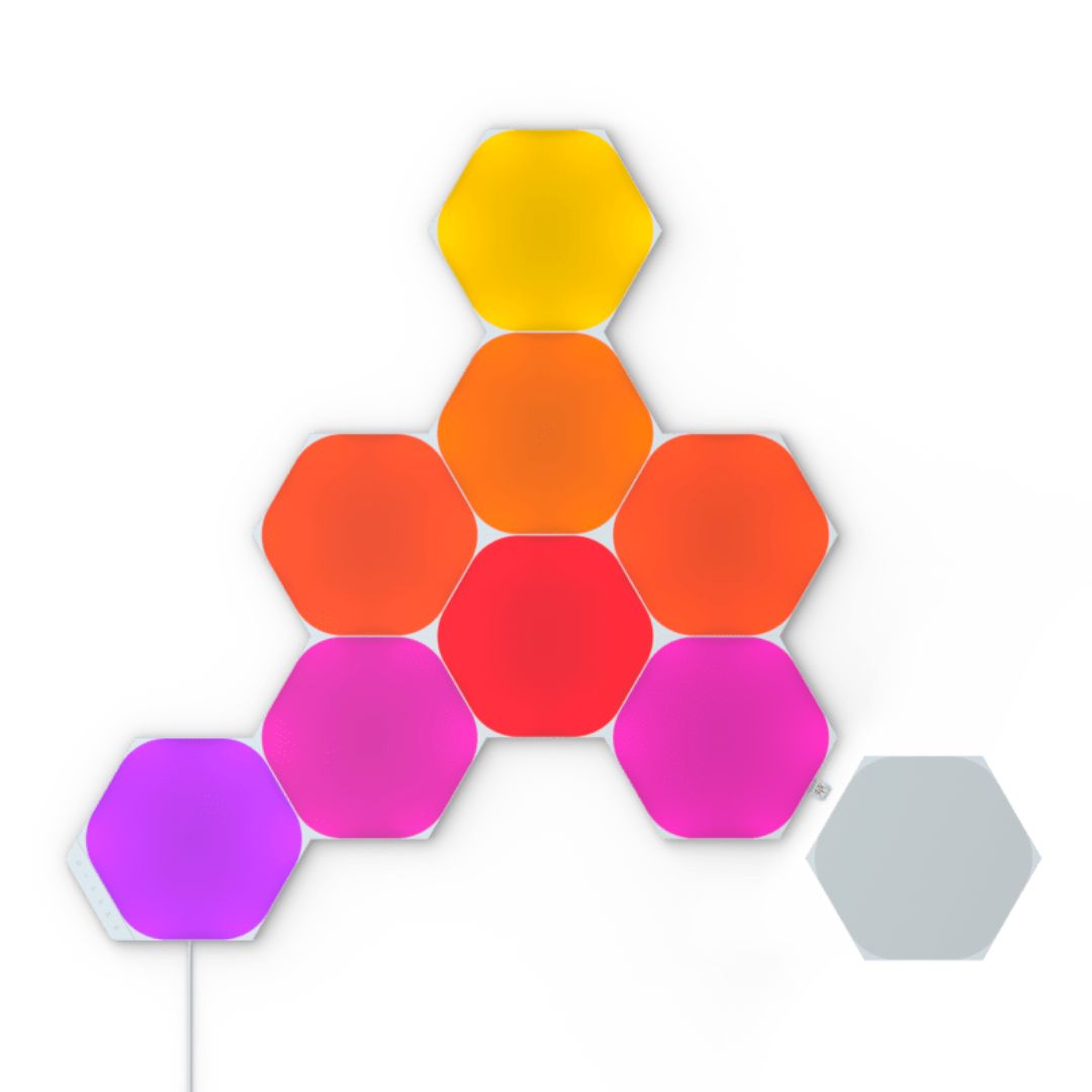 Nanoleaf Hexágonos Kit Inicial com 9 painéis、mySite、fannypackpong