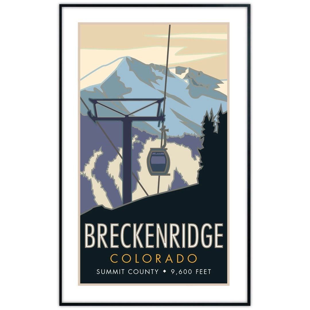 Breckenridge, Colorado, Ski Gondola - Poster、mySite、g9winljtr