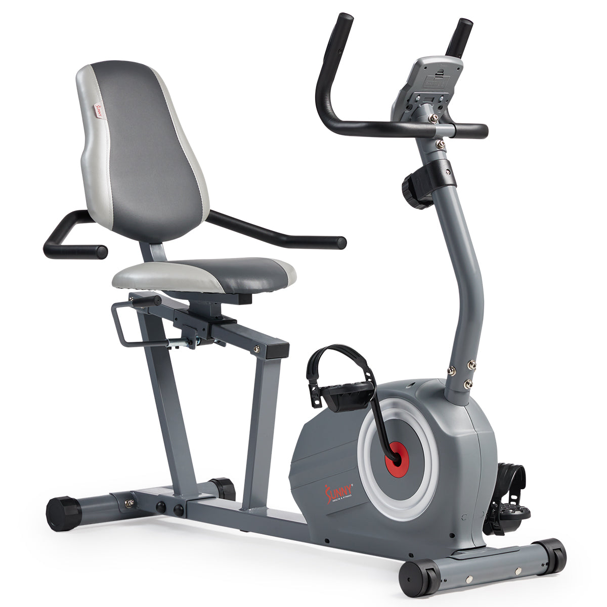 Essentials Series Magnetic Smart Recumbent Bike with Exclusive SunnyFit® App Enhanced Bluetooth Connectivity、mySite、ghnorth