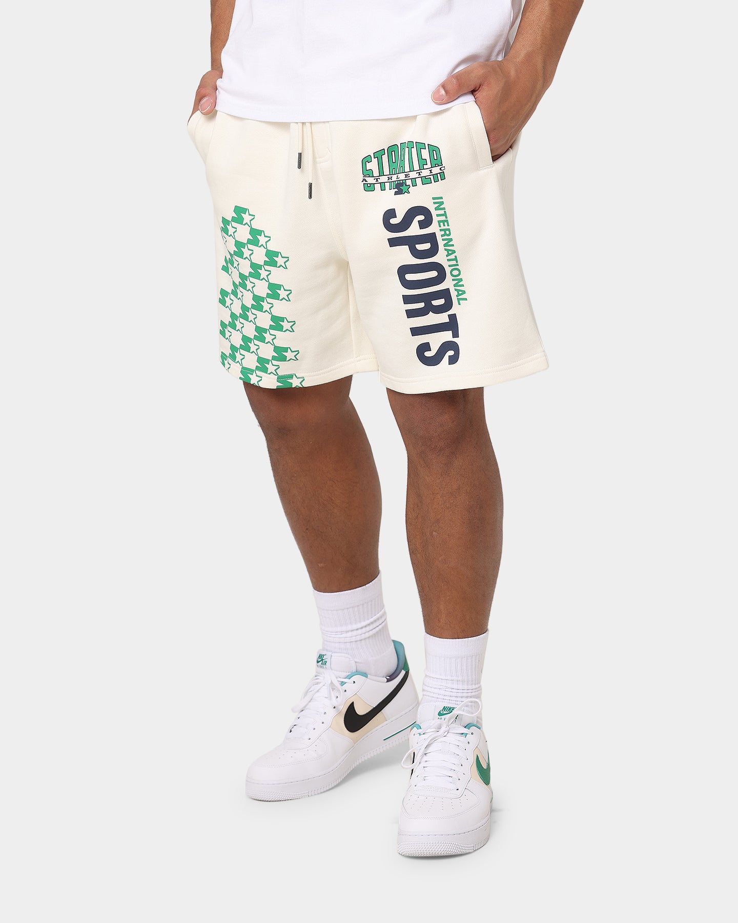 Starter International Sport Track Shorts Off White、mySite、zt4zffjzw