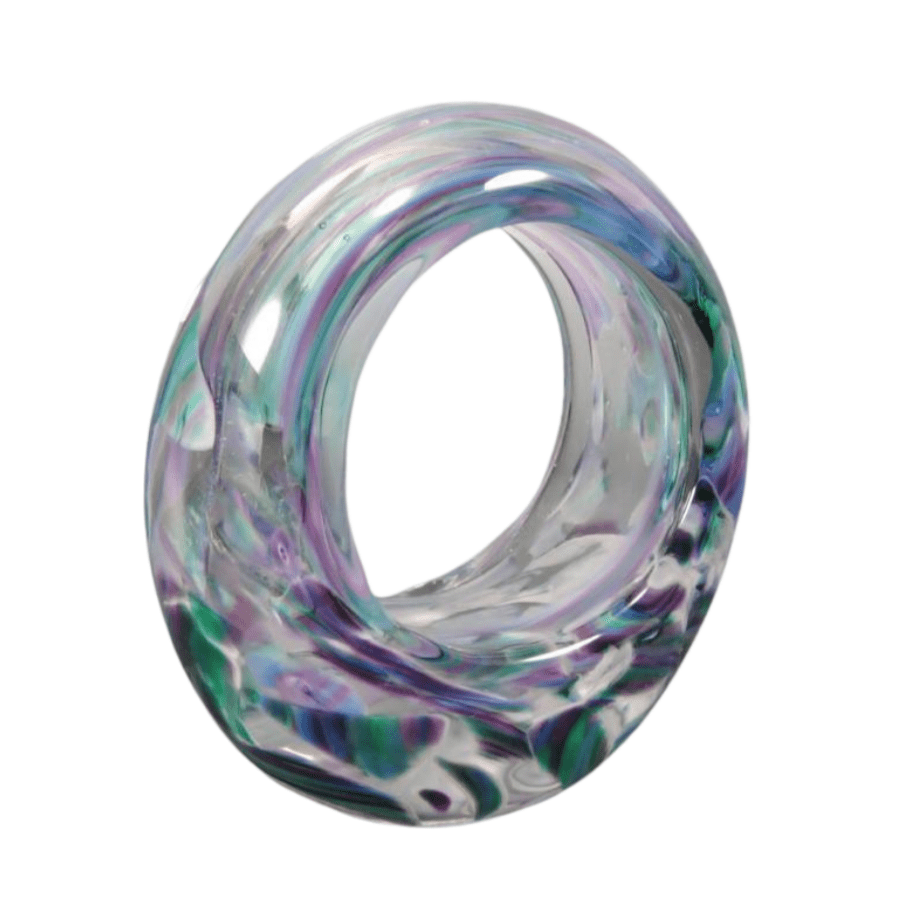 Smash Glass Eternity Ring Sculpture by Rosetree Glass Studio、mySite、topwebapps