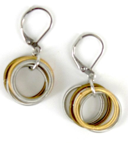  Gold & Silver Loop Piano Wire Earrings、mySite、elrpsem3k