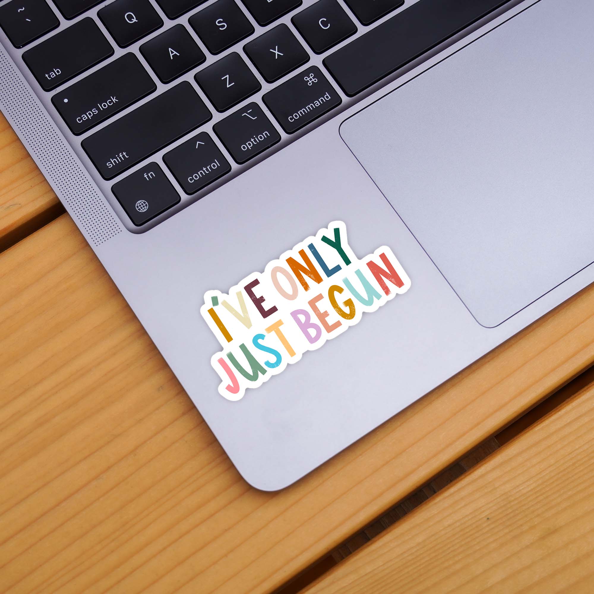  I've Only Just Begun Positivity Lettering Sticker、mySite、elrpsem3k