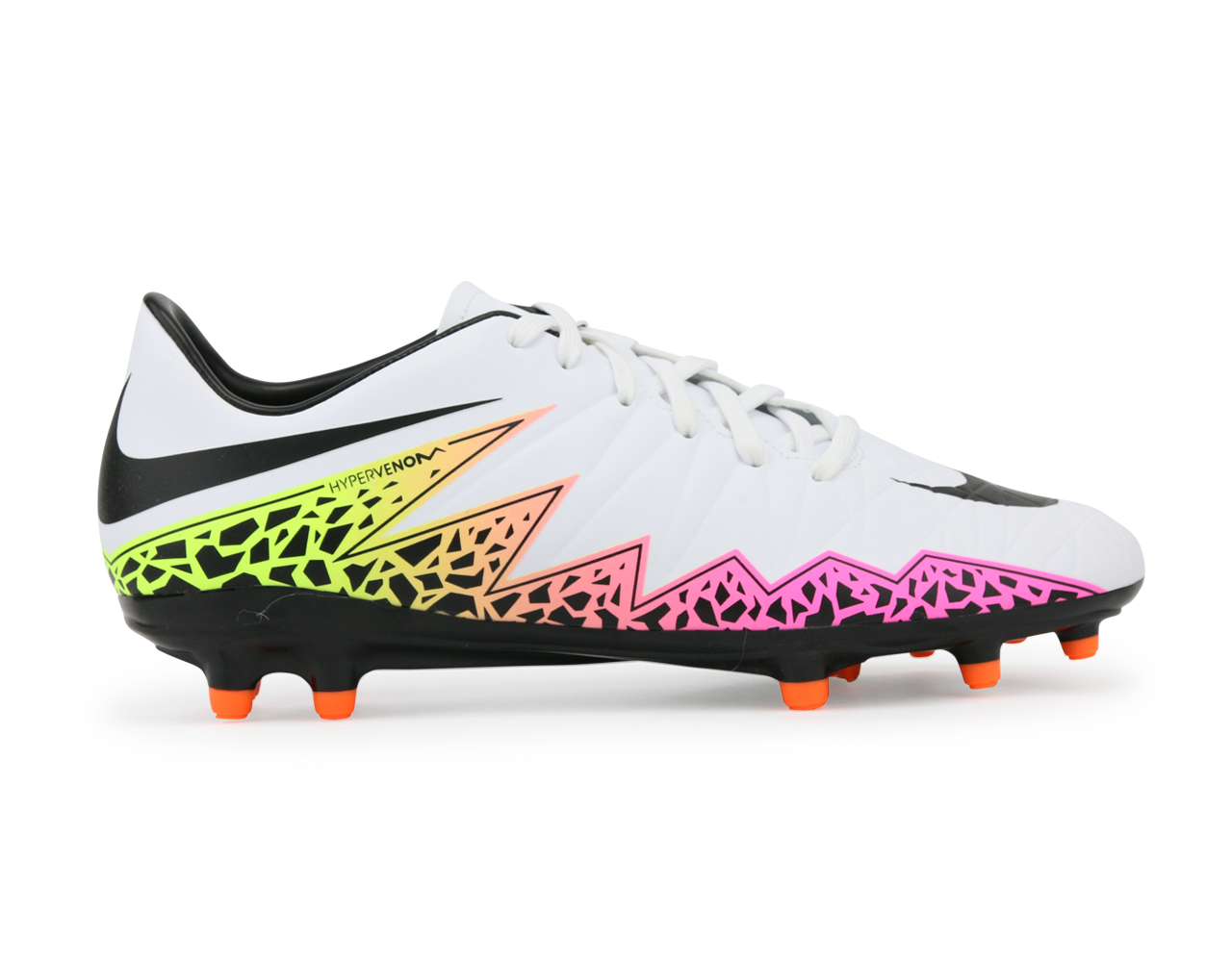Nike Men's Hypervenom Phelon FG White/Black/Orange Total、mySite、bottomscart