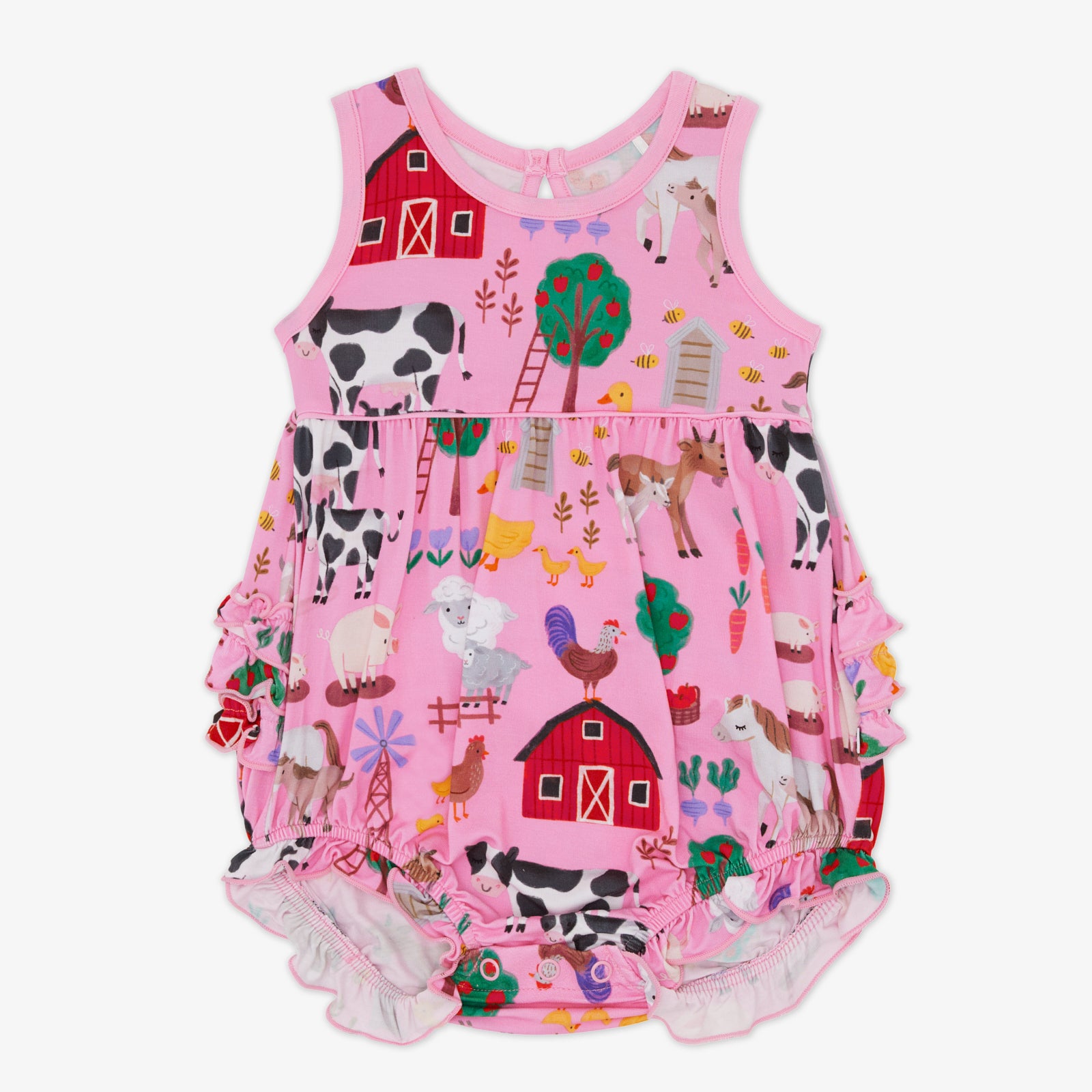 Pink Farm Fam Bubble Romper、mySite、g9winljtr