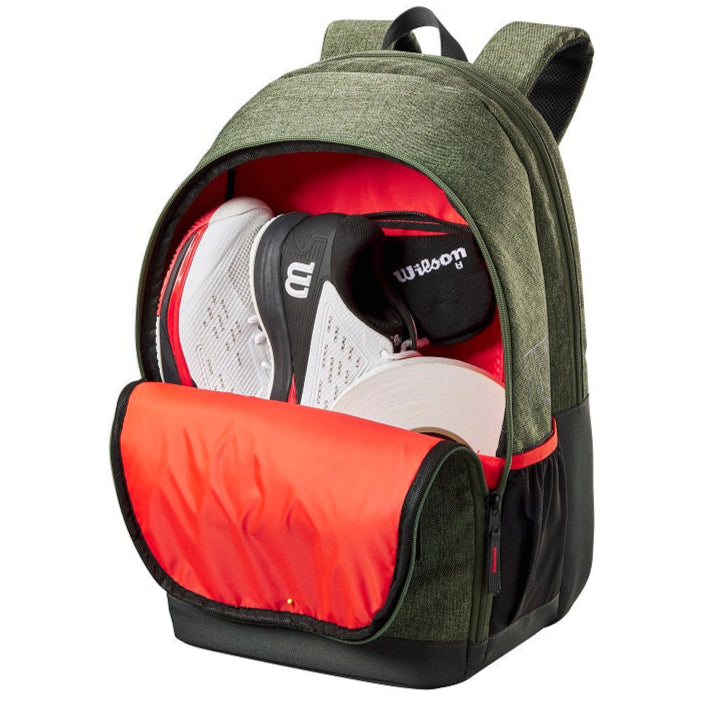 Wilson Team Backpack Racquet Bag (Heather Green)