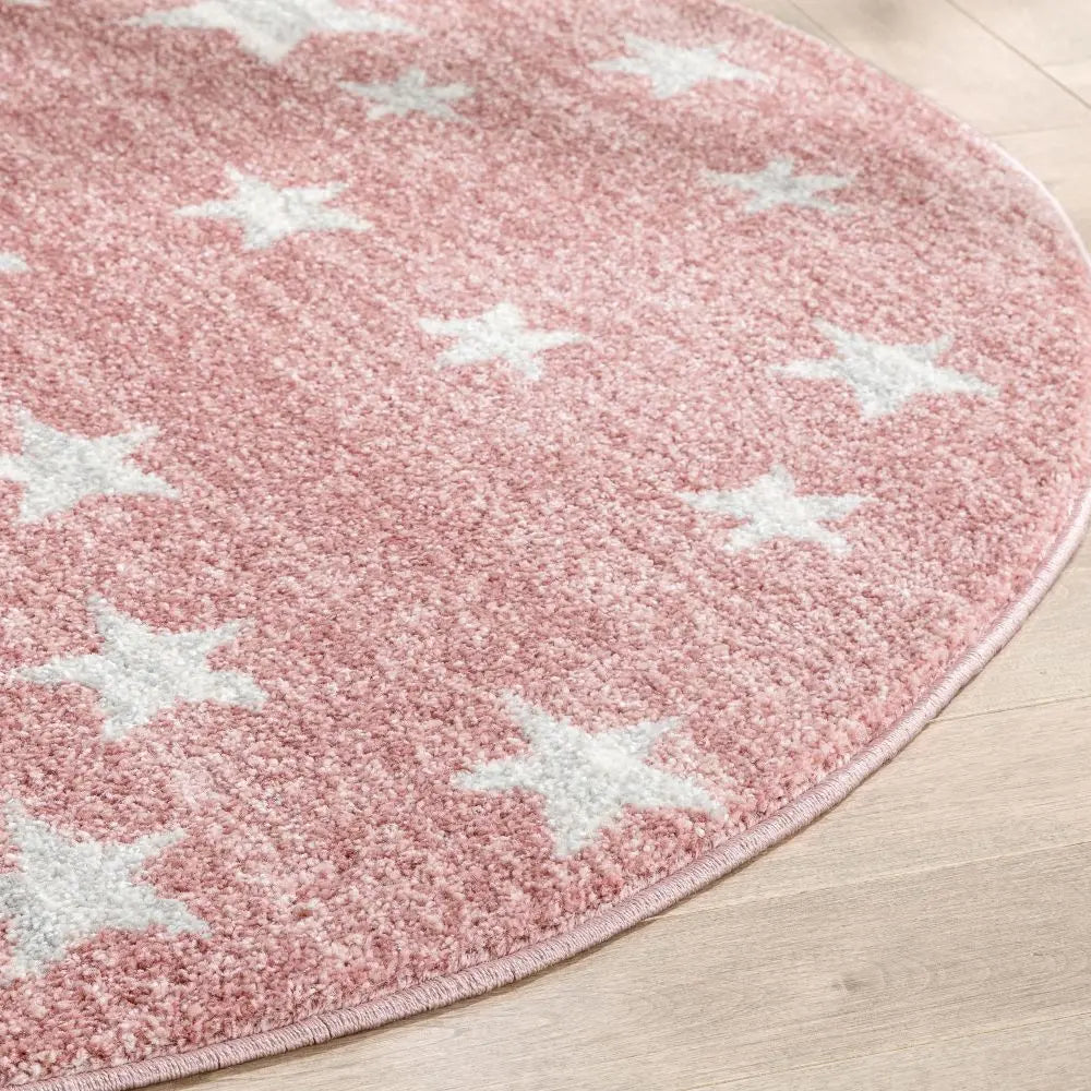 Stars Modern Geometric Pink Kids Rug、mySite、gigharbornorthrealestate