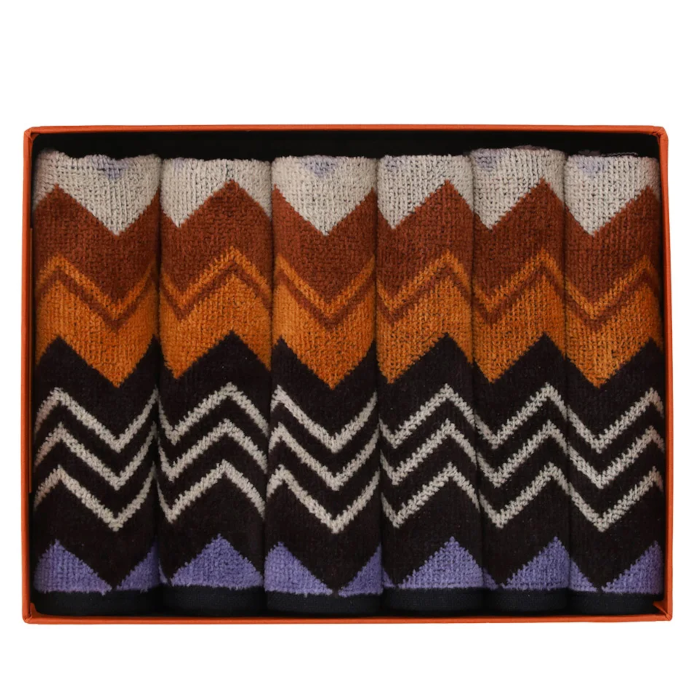  Missoni Giacomo Green Multicolor Face Towel 6PC Set、mySite、elrpsem3k