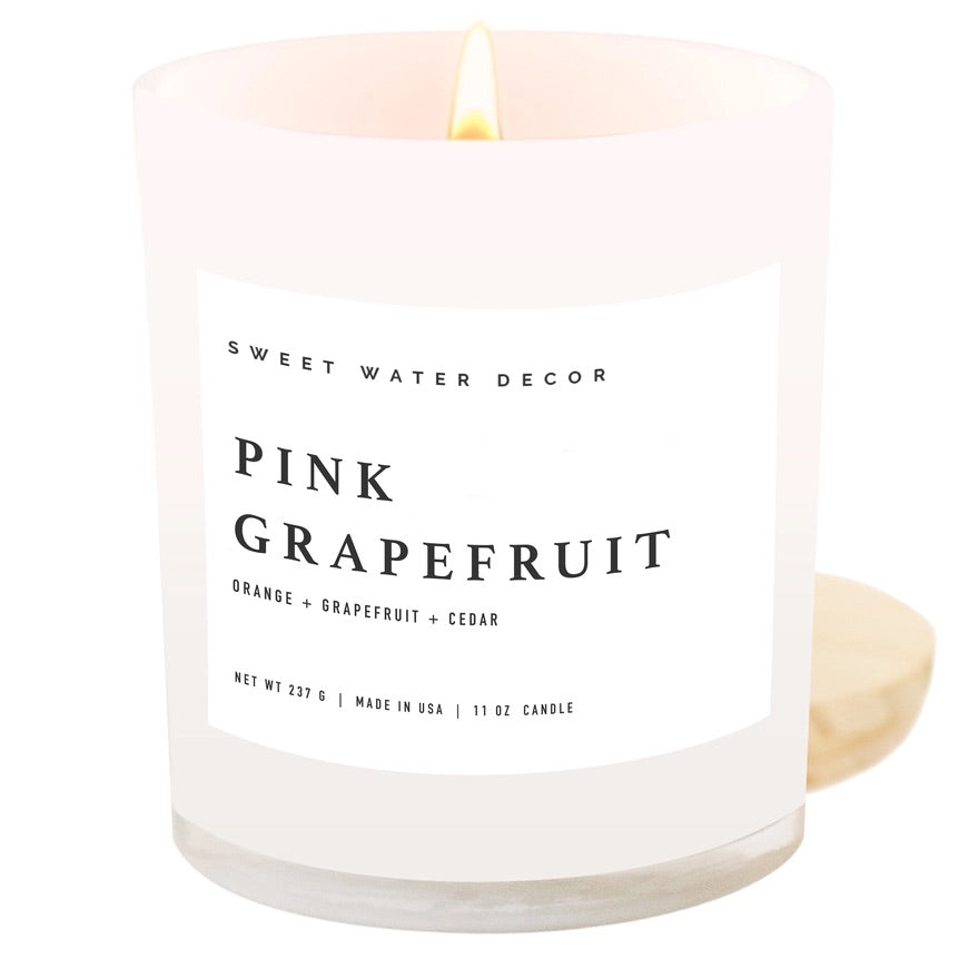 Pink Grapefruit 11 oz Soy Candle、mySite、g9winljtr