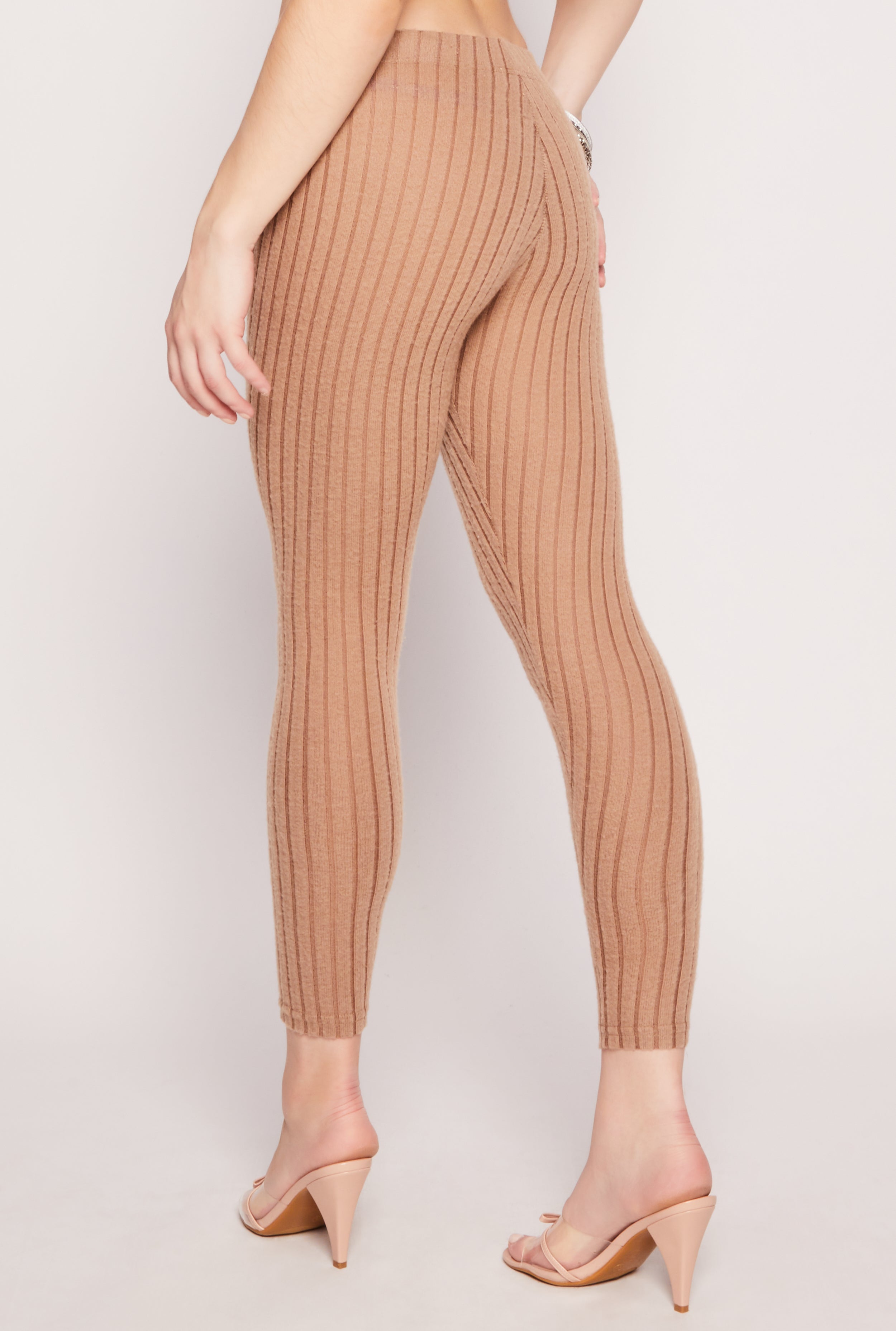 Brushed Ribbed Knit Leggings、mySite、camillekostekn